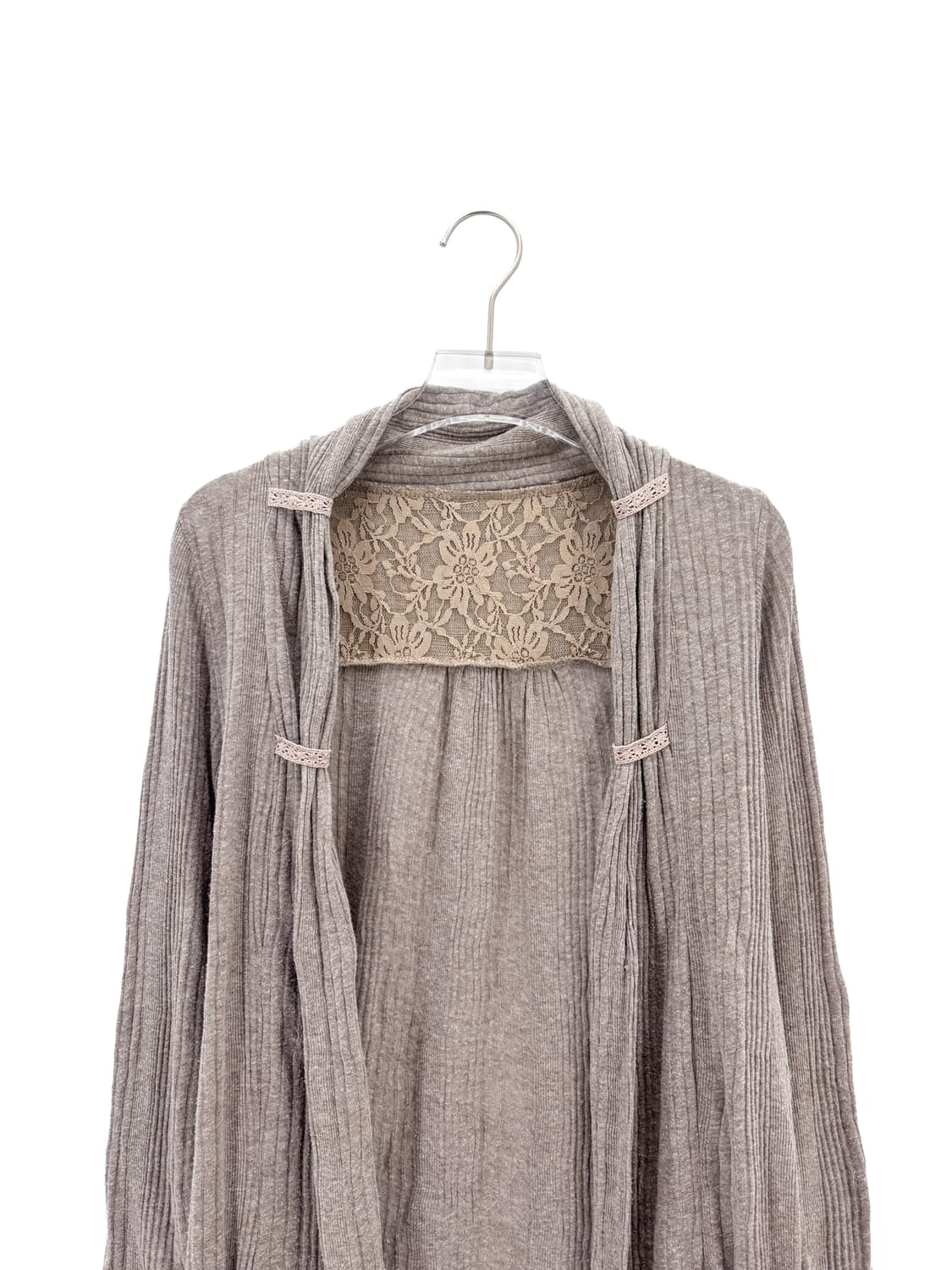 빈티지 레이스 주름 가디건 상품이미지2