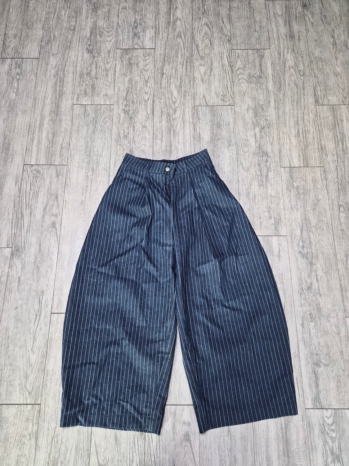 Pushpush 스트라이프 팬츠 네이비 l사이즈 상품이미지1
