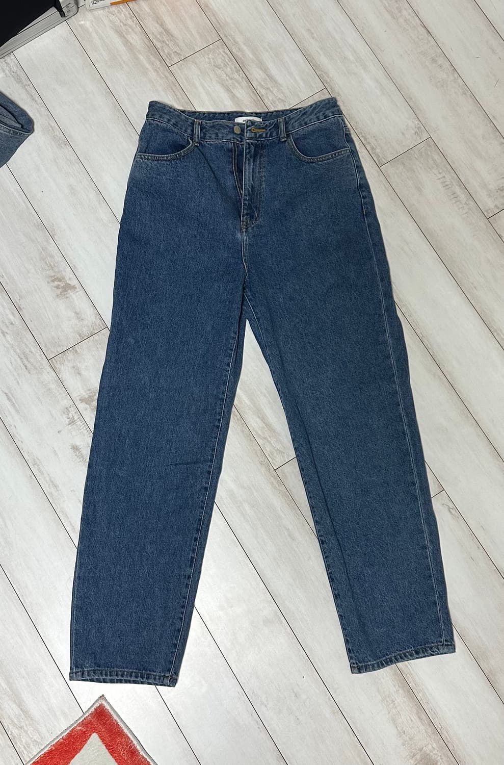 M)아모멘토-24FW 맨즈 리사이클 코튼 데님 미드블루 상품이미지2