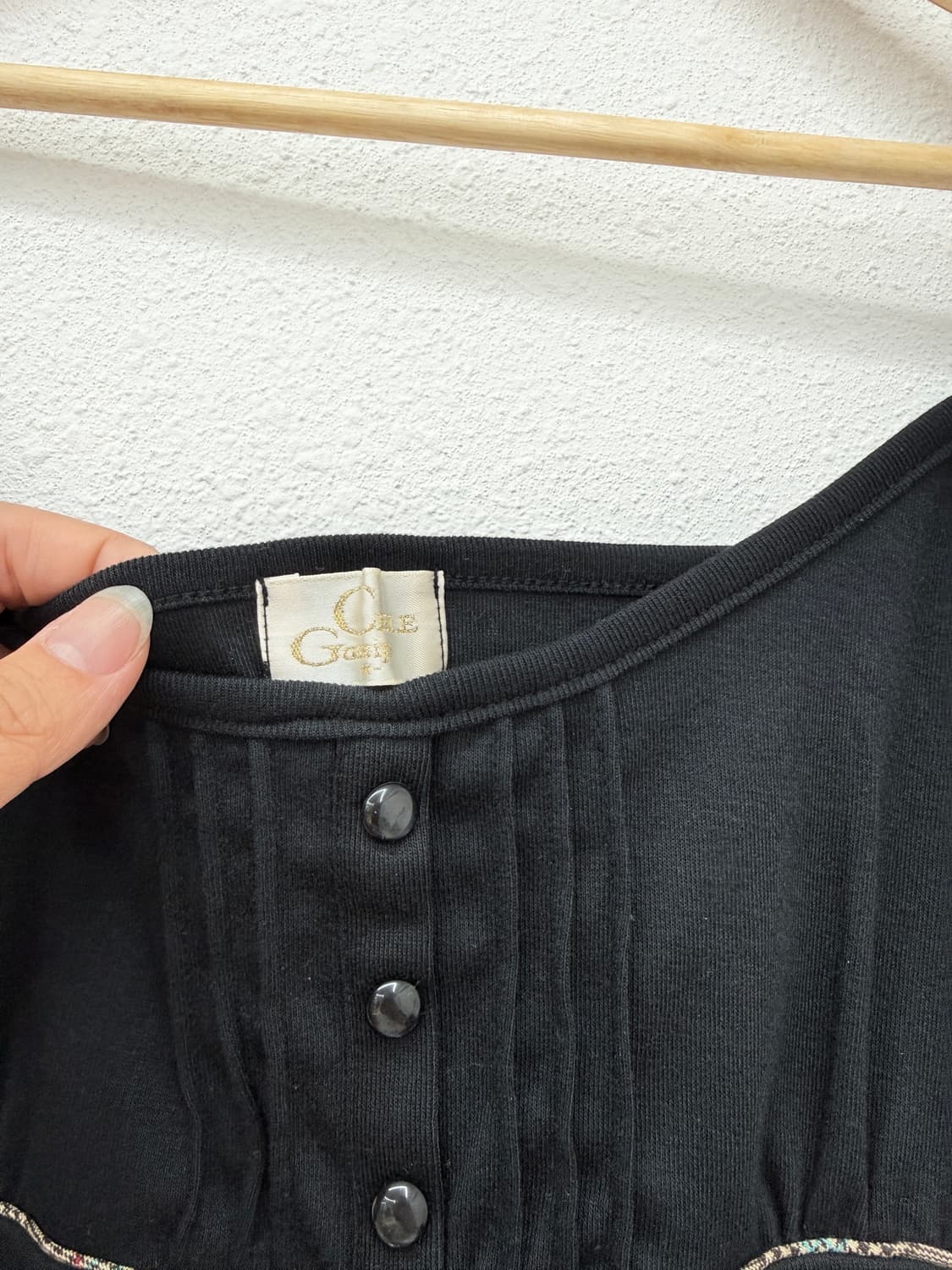 빈티지 CELE Gossip 블랙 슬리브리스 상품이미지5