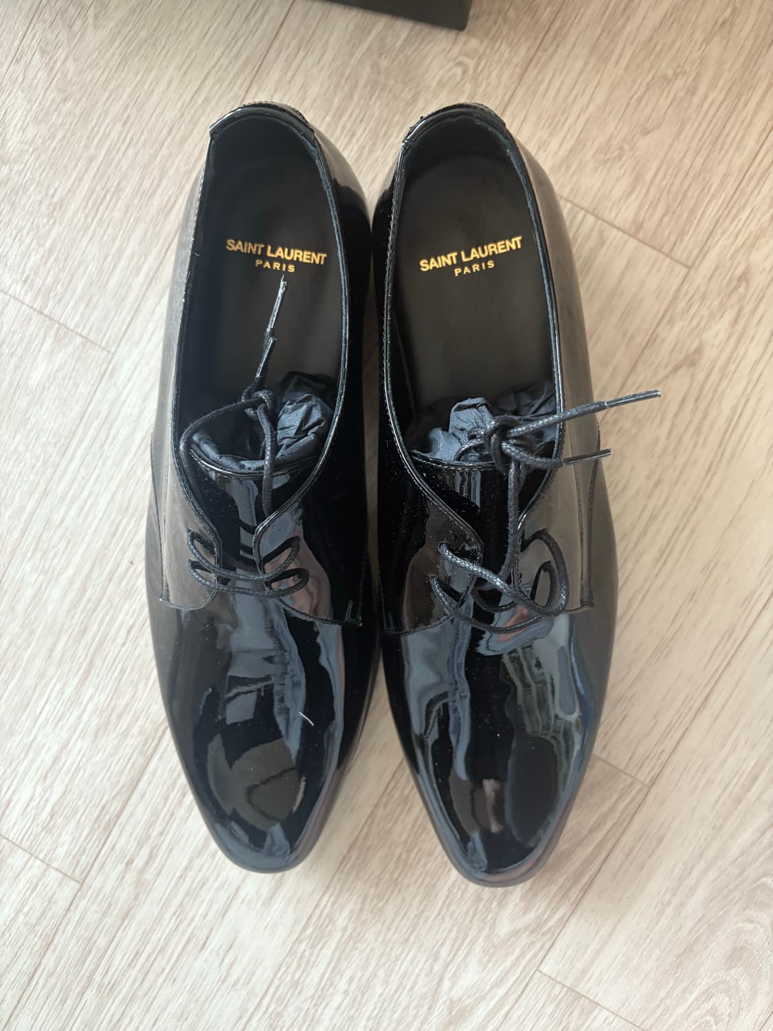 생로랑 블랙 남성 더비슈즈 42.5 상품이미지1