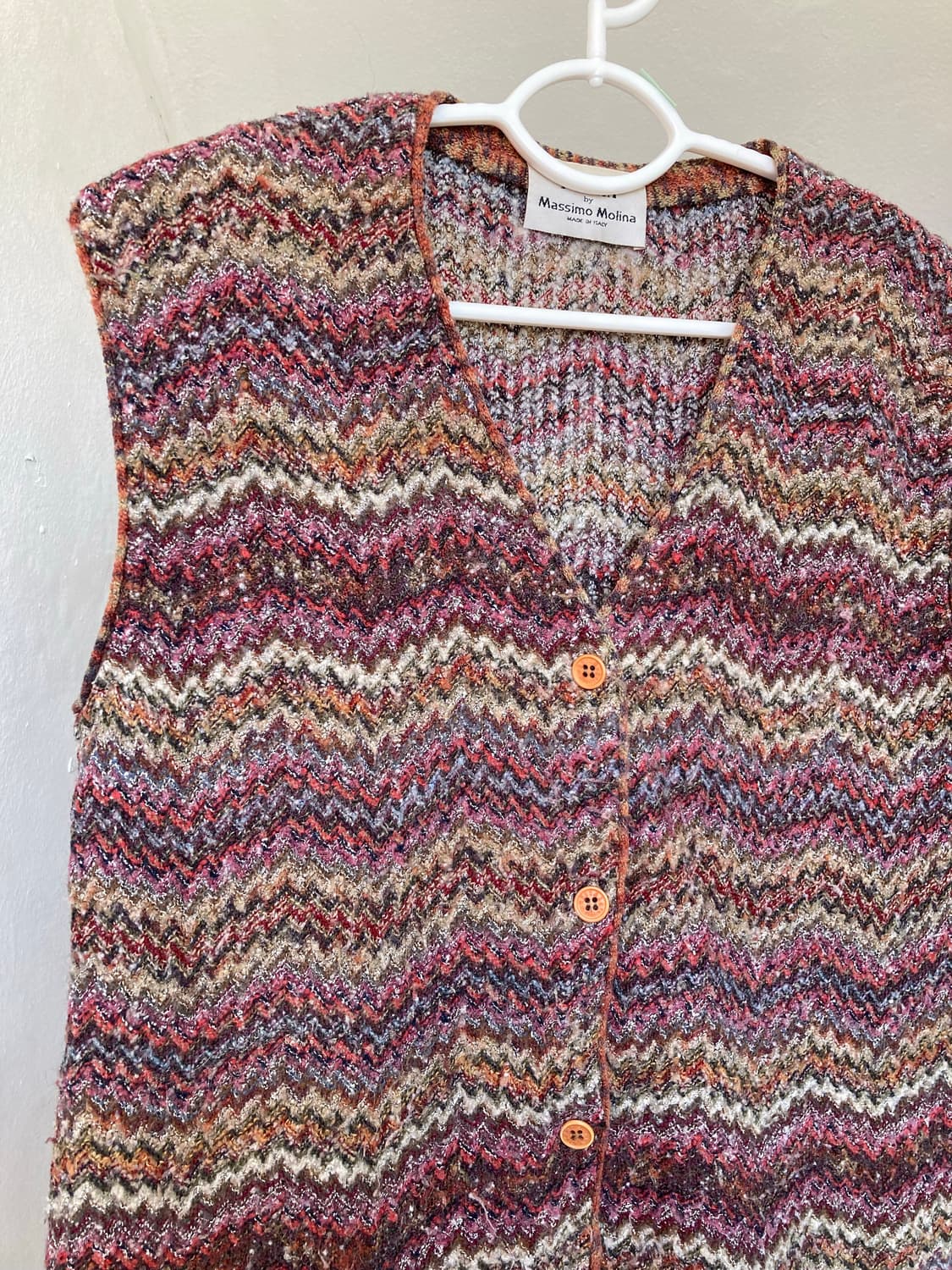 지그재그 울 베스트 made in ITALY 상품이미지2