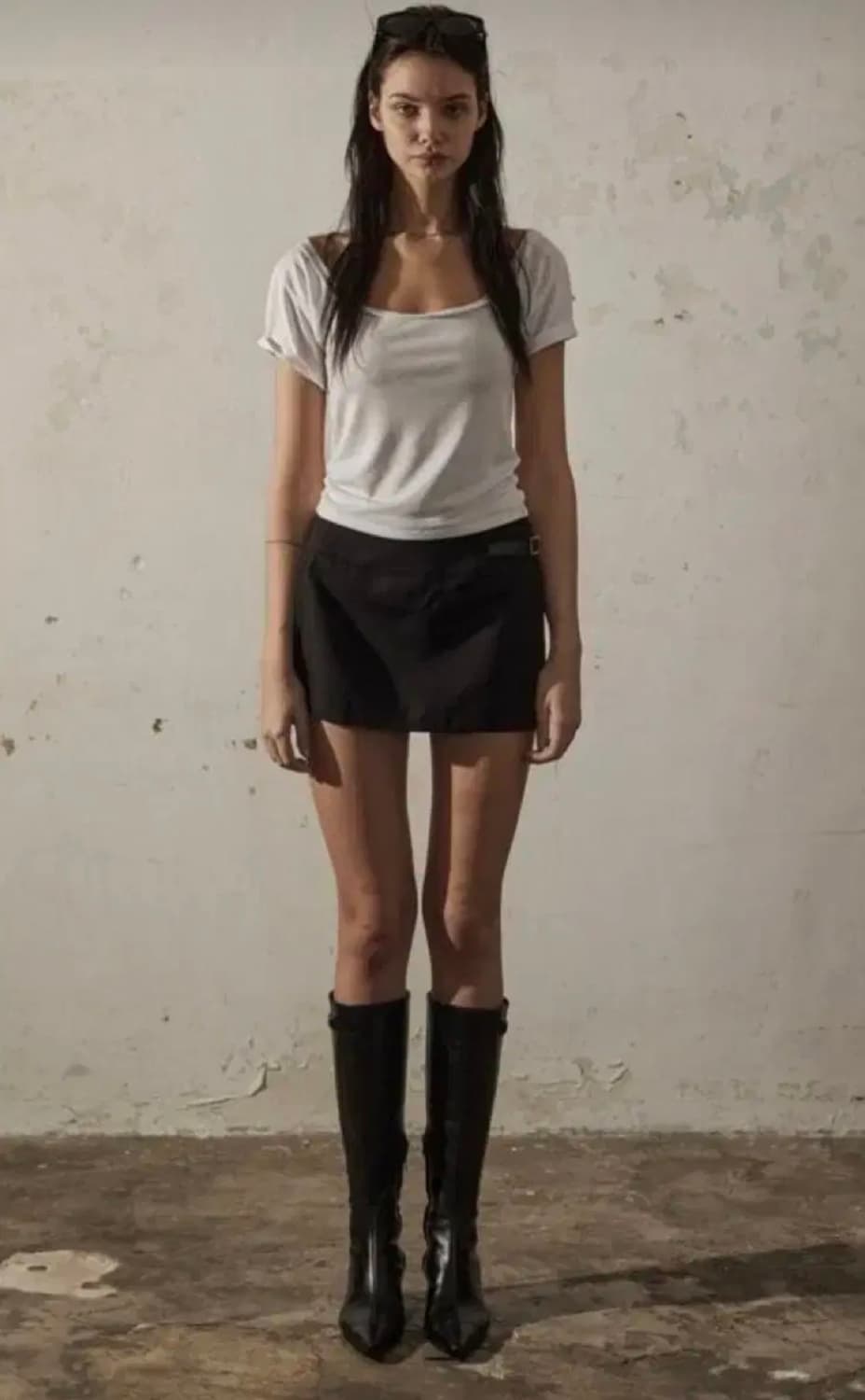 보헤미안서울 벨트 디테일 스커트 블랙s belt detail skirt 상품이미지1