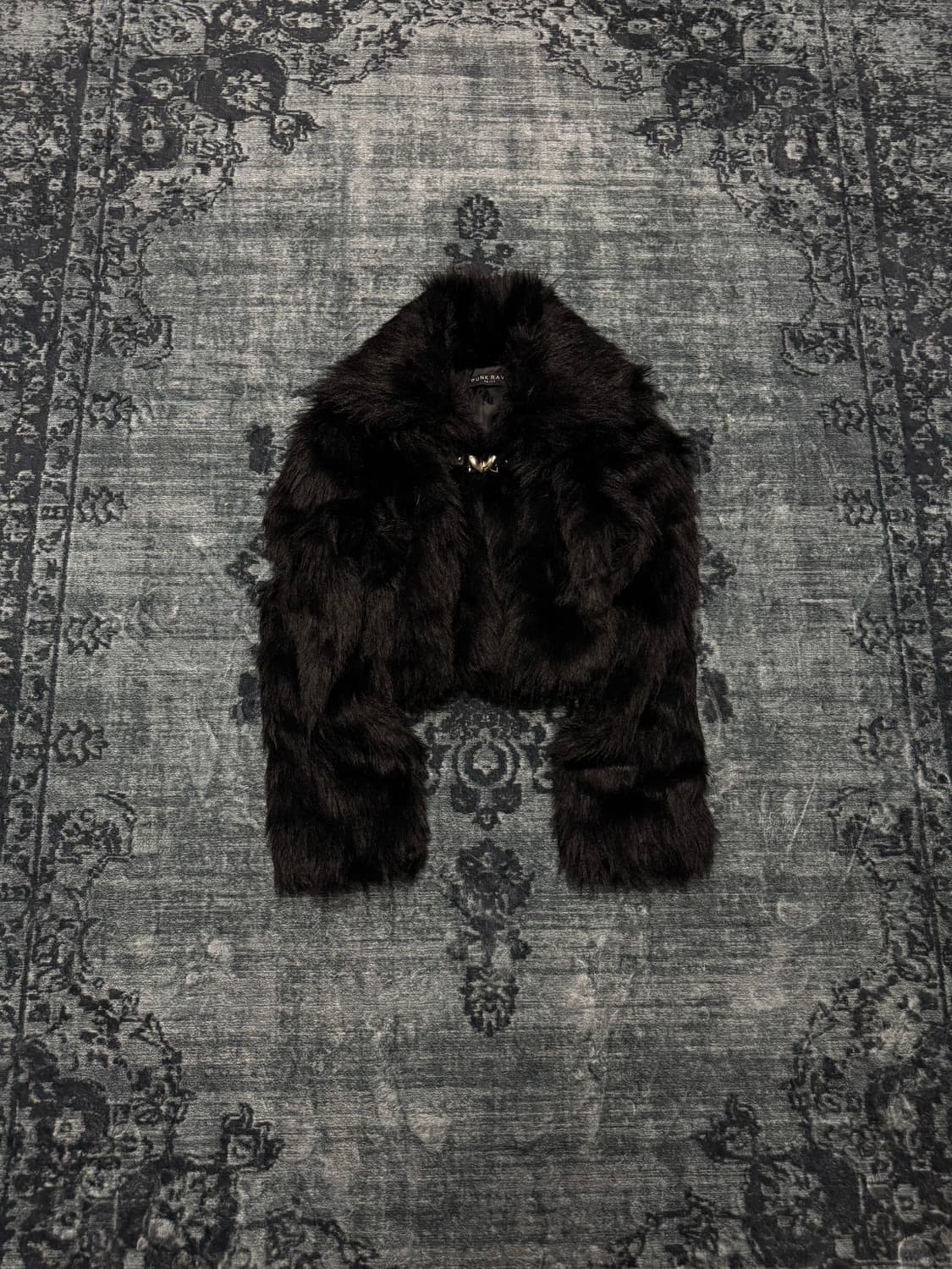 Punkrave harajuku crop fur jacket  상품이미지1