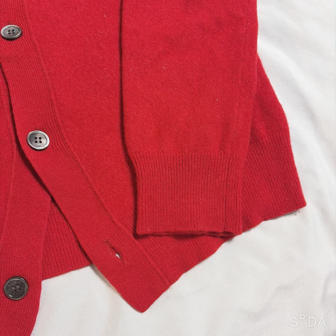 꼼데가르송 레드 하트 가디건 L 상품이미지5