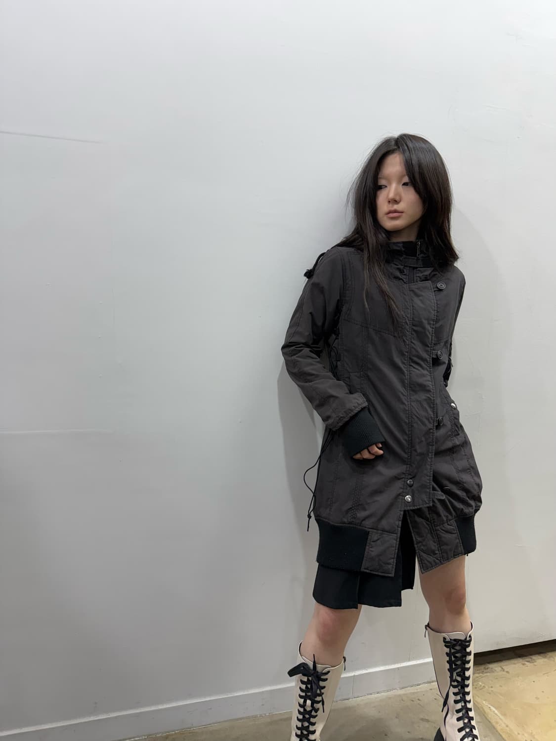 본더치 사이드 아일렛 롱 자켓 상품이미지5