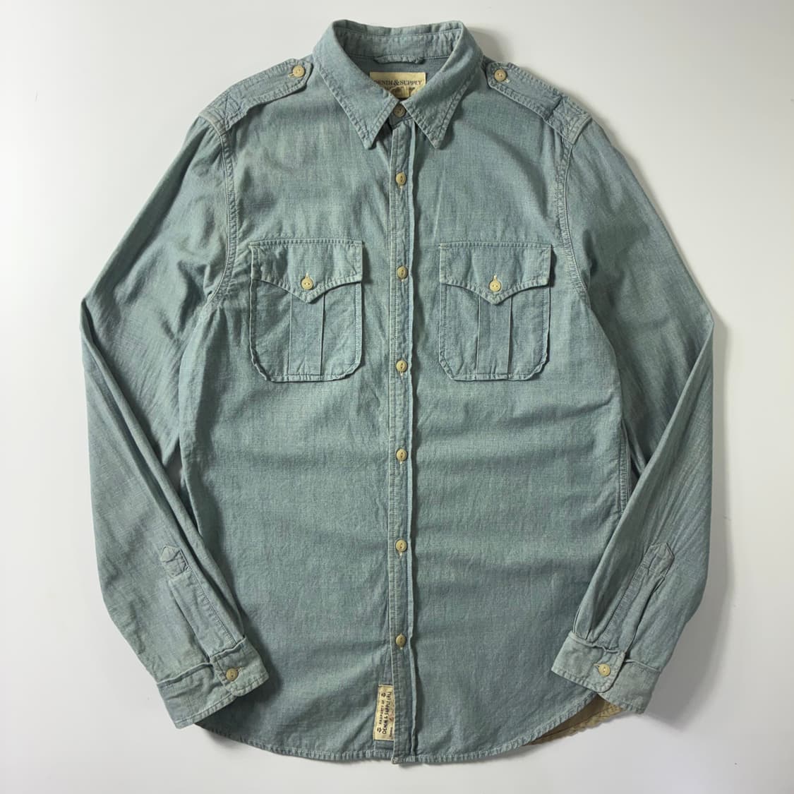Polo 데님앤 서플라이 랄프로렌 샴브레이 투포켓 웨스턴 셔츠 상품이미지1