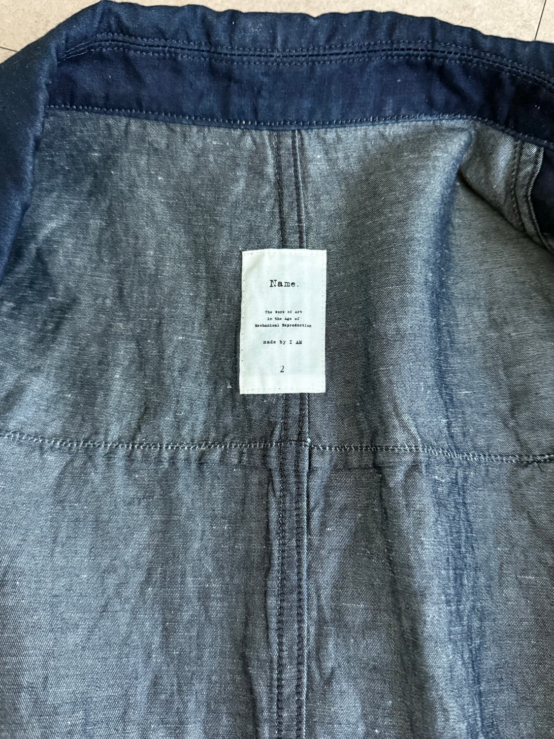 Name. (I am) 인디고데님 오버코트 상품이미지3