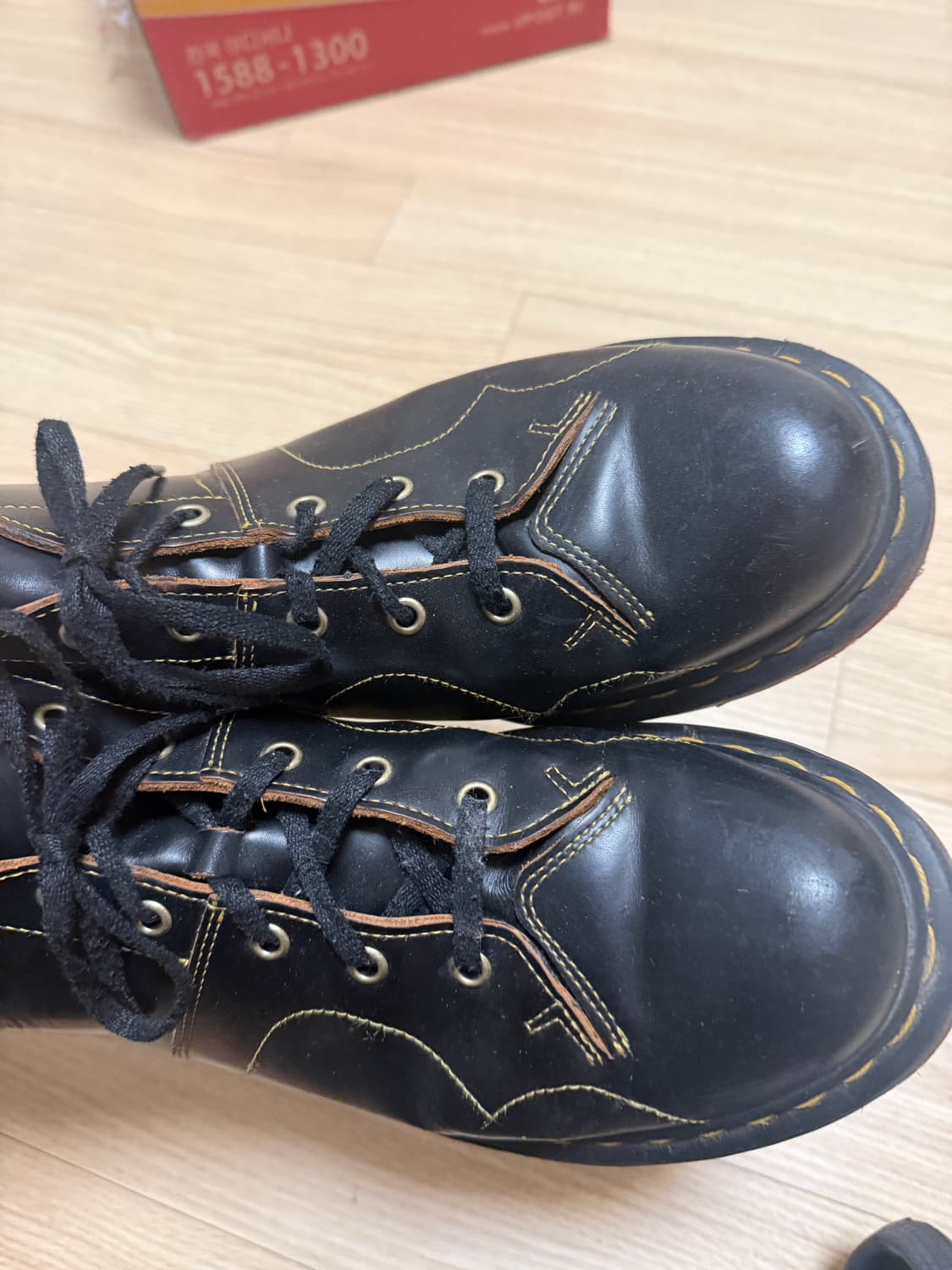 Uk9,280) 119,000원 닥터마틴 블랙 처치 스무스 몽키 부츠 상품이미지7