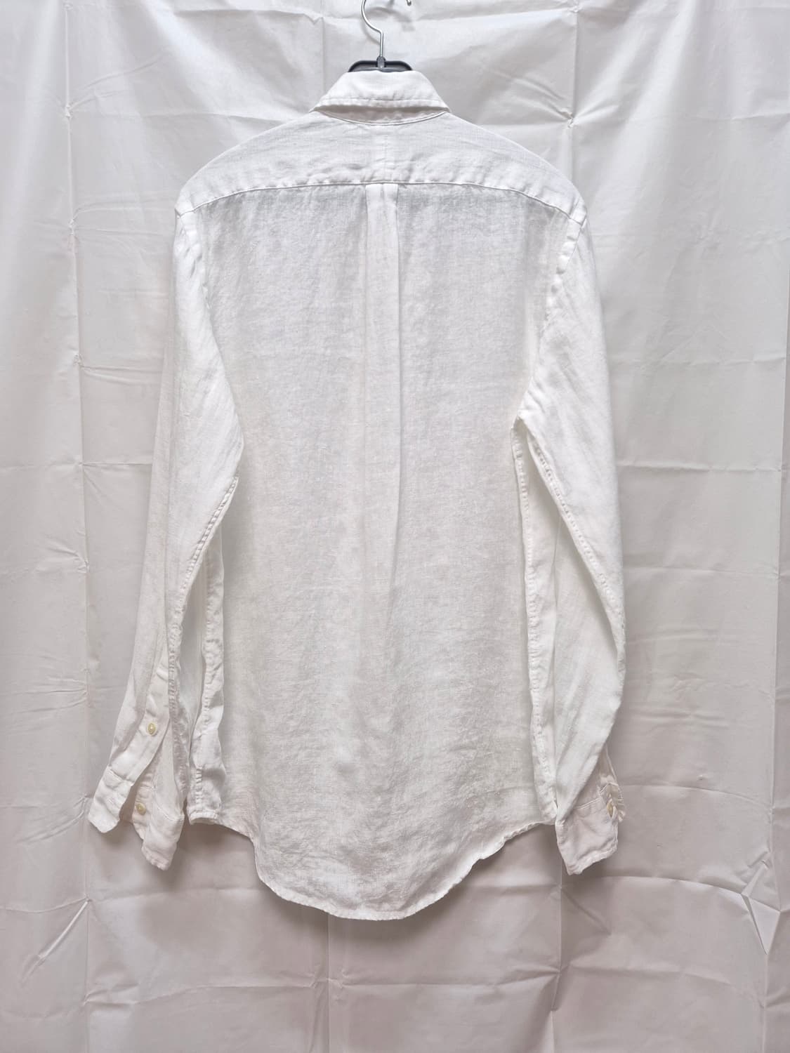 폴로 린넨 셔츠 화이트 큐알인증 상품이미지4