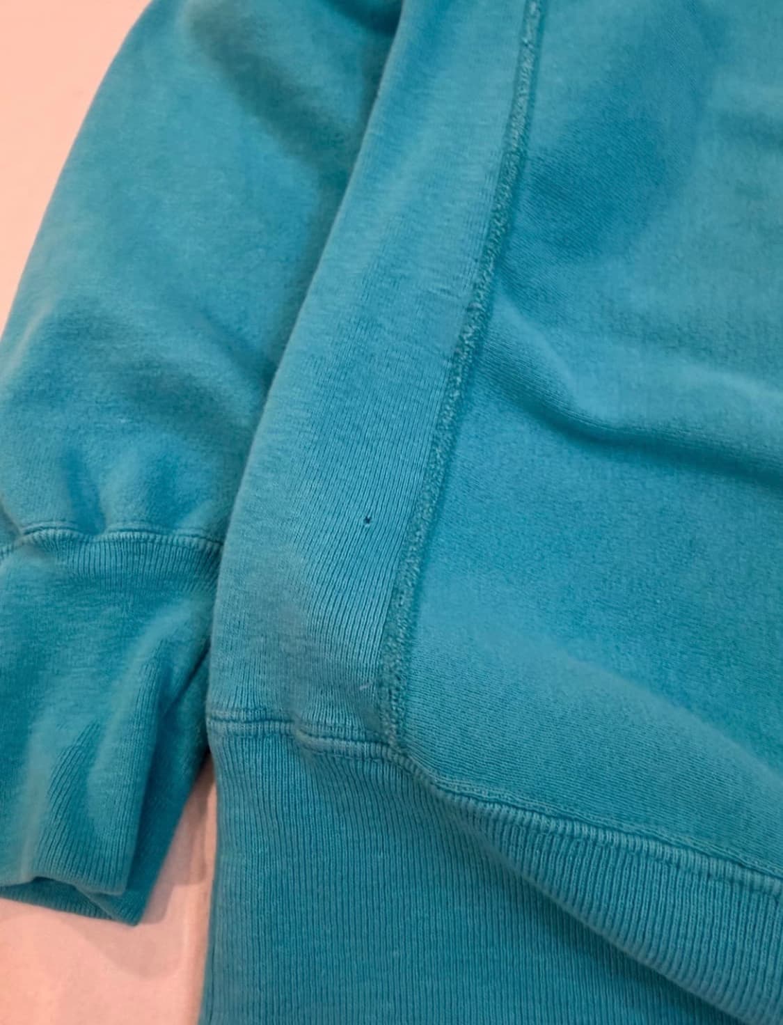 90s 챔피온 리버스위브 스웻셔츠 아쿠아민트 XL 상품이미지7