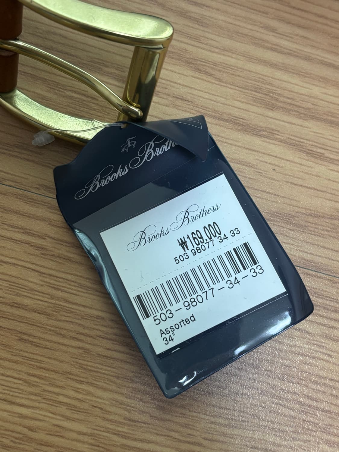 [새상품] 브룩스브라더스 레더 코튼 벨트 상품이미지5