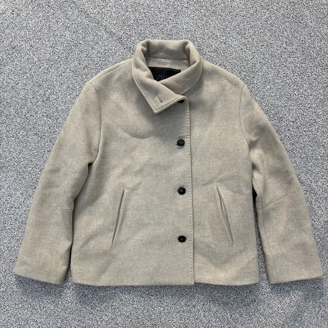 XS 자라 크롭 코트 하이넥 0316J 상품이미지1