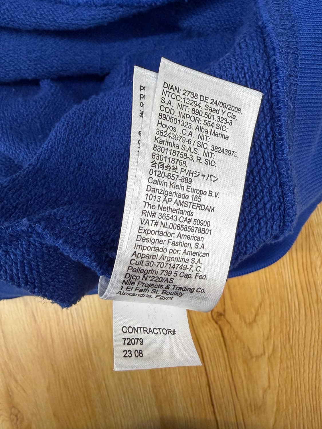 [L] 캘빈클라인x손흥민 블루 후드티 상품이미지6