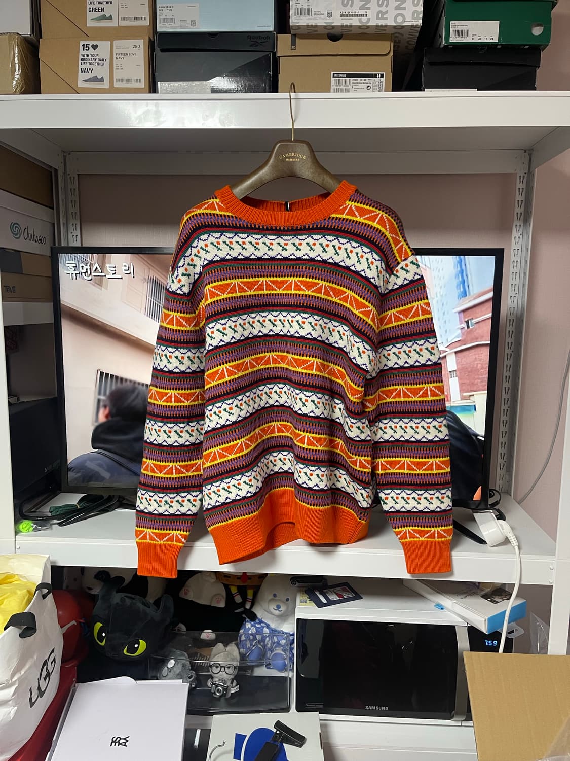 L) J.PRESS 페어아일 니트 상품이미지1