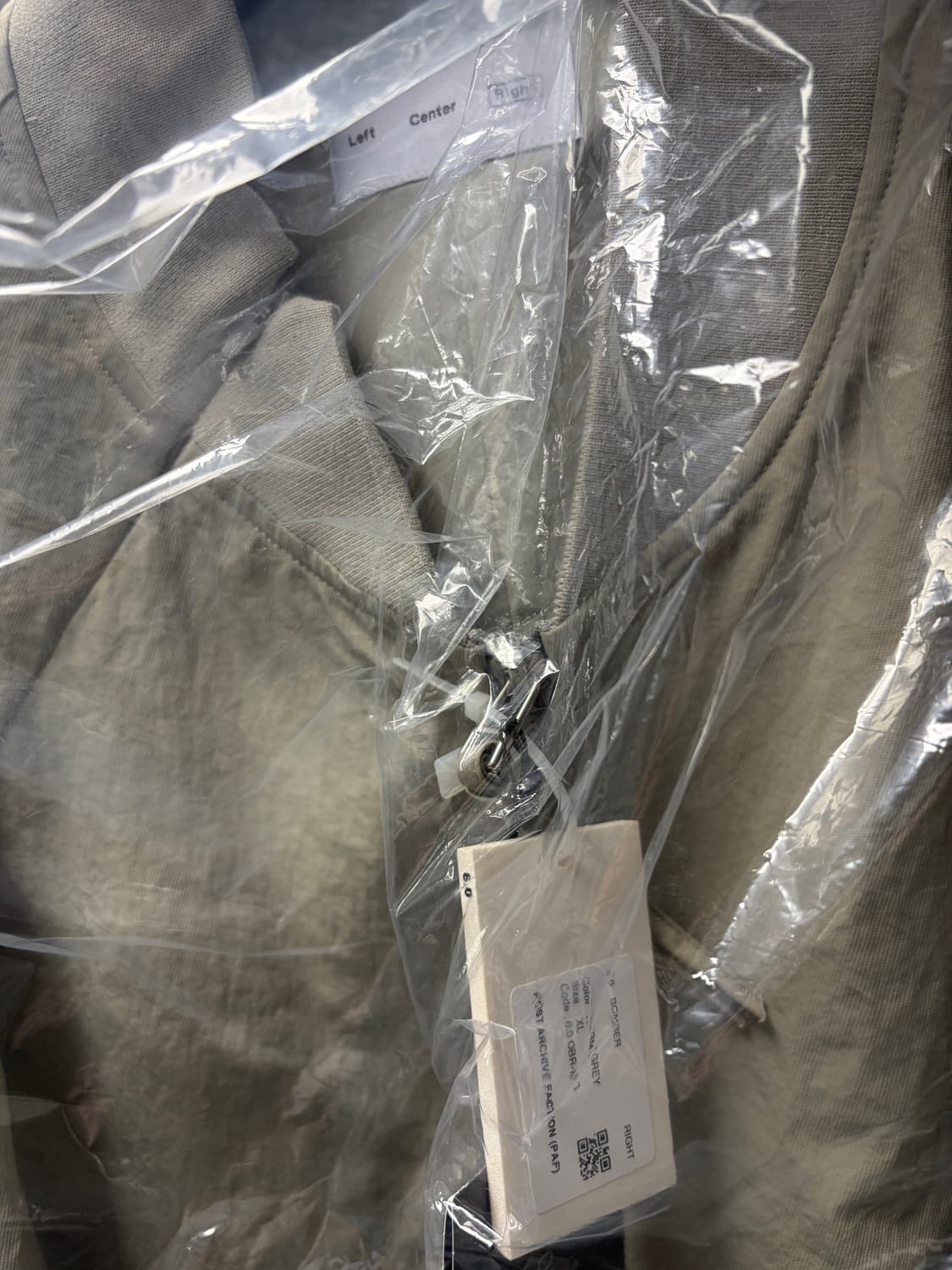 XL 파프 paf 포스트아카이브팩션 6.0 봄버 그레이 미개봉 판매 상품이미지1