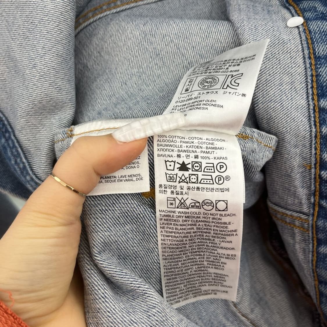 리바이스 캐주얼 빈티지 트러커 연청 데님 자켓 S C10711 상품이미지6