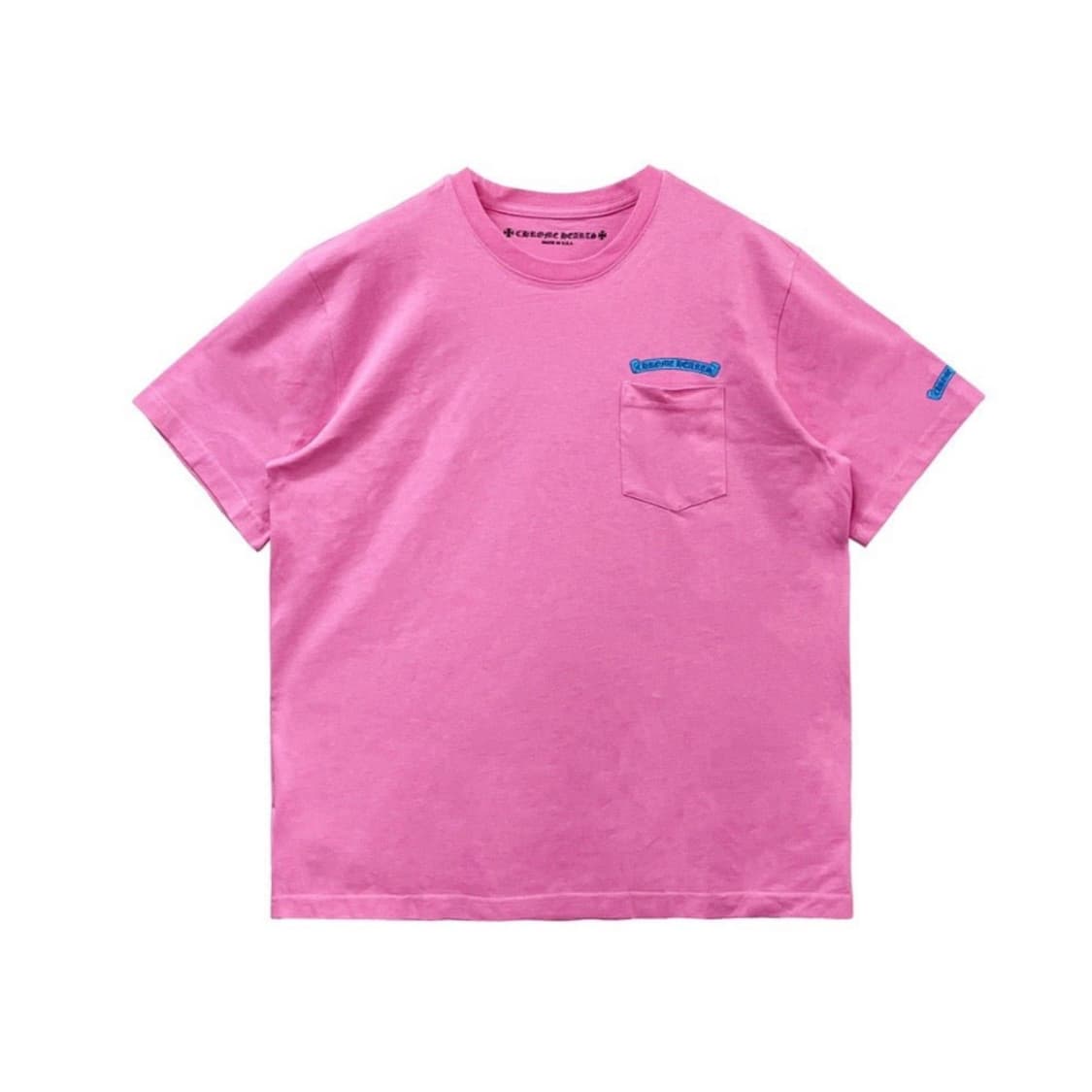 크롬하츠 댓그룹 스크롤 핑크 티셔츠 상품이미지3