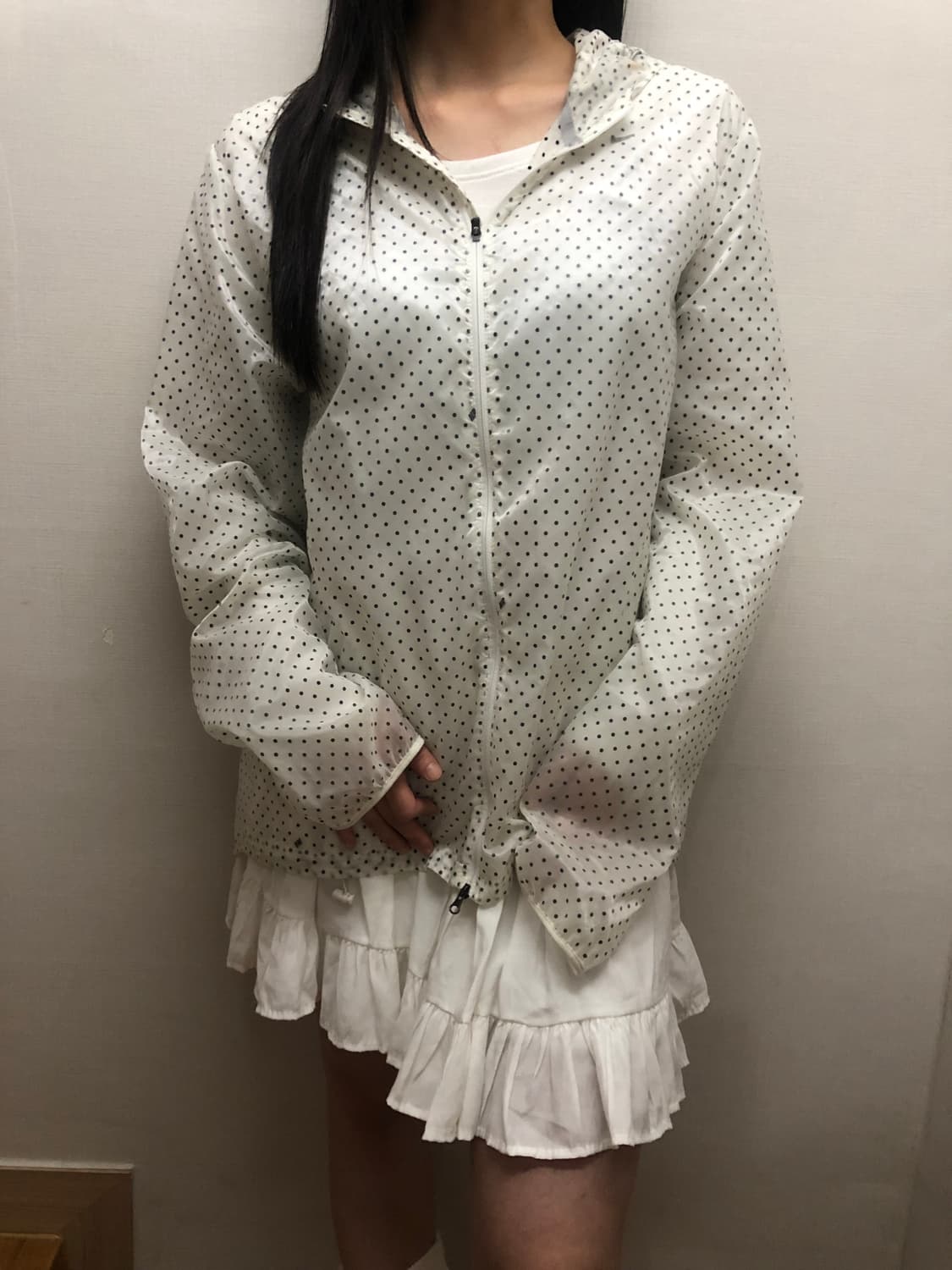 빈티지 나이키 화이트 도트 바람막이 상품이미지8