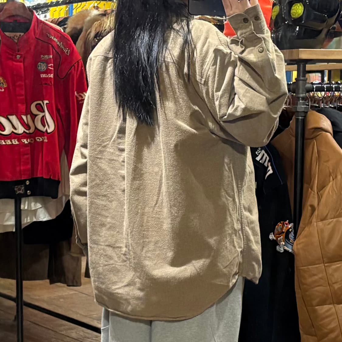 [HI] Carhartt 칼하트 긴팔 셔츠 베이지 상품이미지5