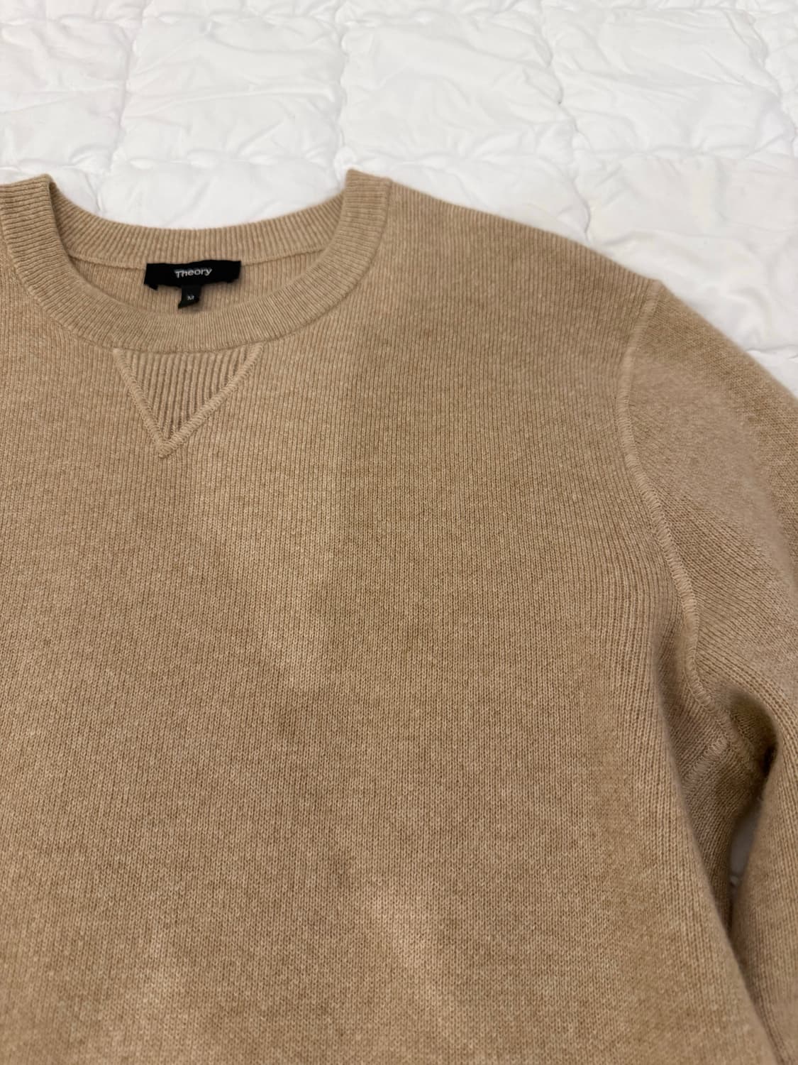 띠어리 캐시미어 알코스 니트 베이지 상품이미지3