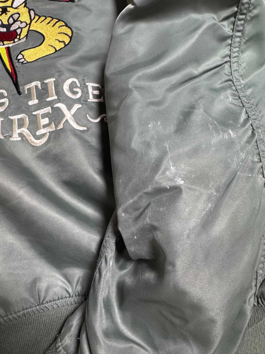 빈티지 아스페시 아비렉스 플라잉 타이거 마원 올리브 L 상품이미지10