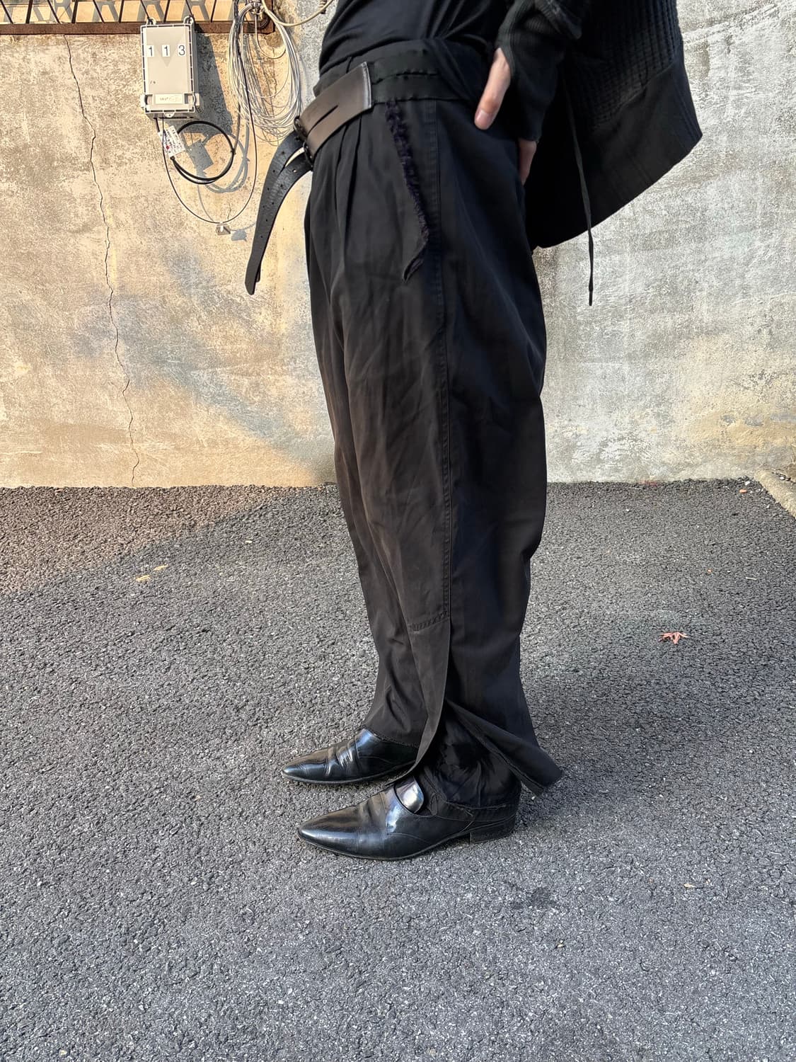 마르지엘라 고트 레더 재패니즈 로퍼 상품이미지2