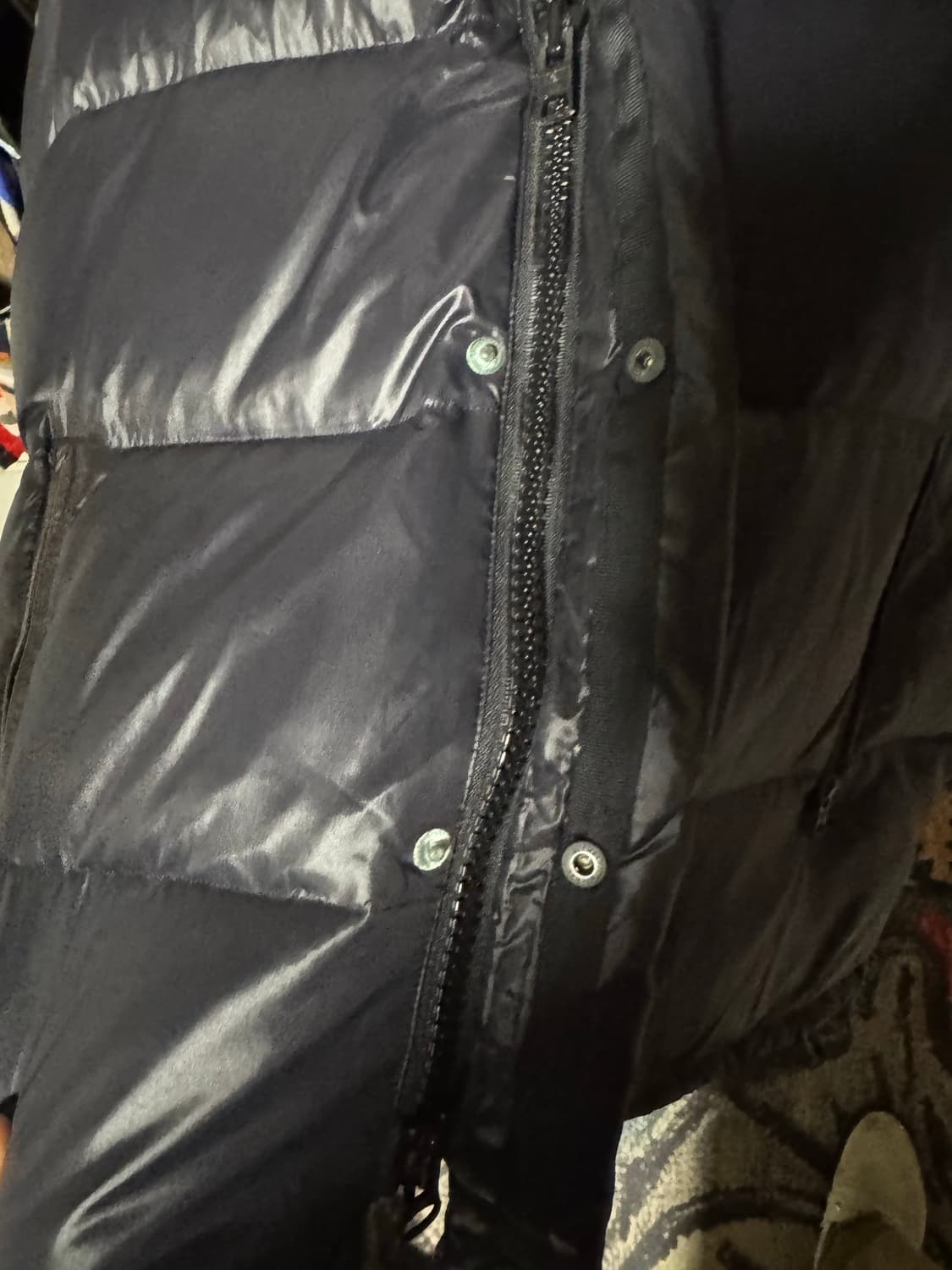 Schott 나일론 빈티지 다운 레더 패딩 자켓 상품이미지5