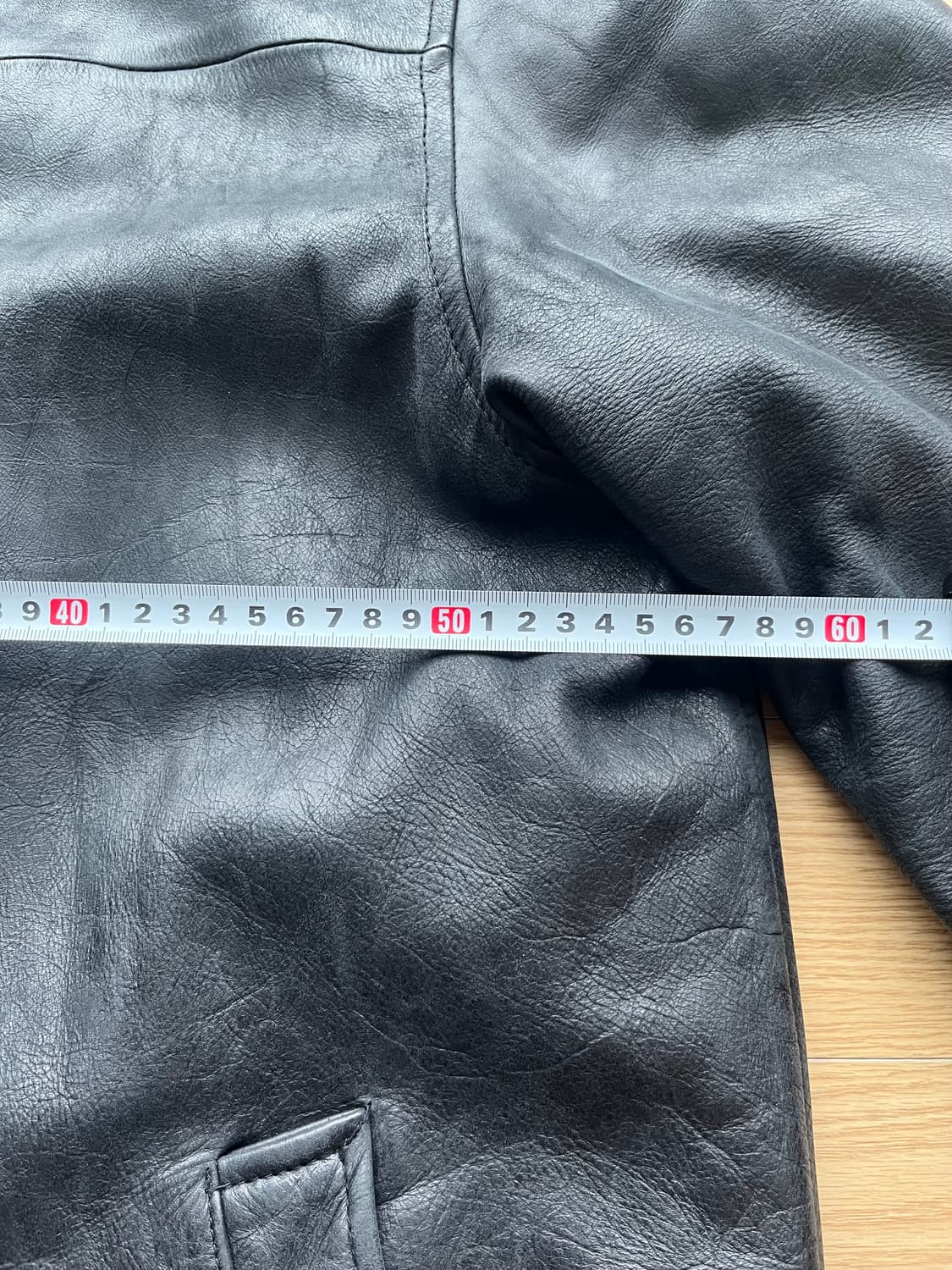 [L] 올드 갭 빈티지 레더 카 코트 블랙 상품이미지9