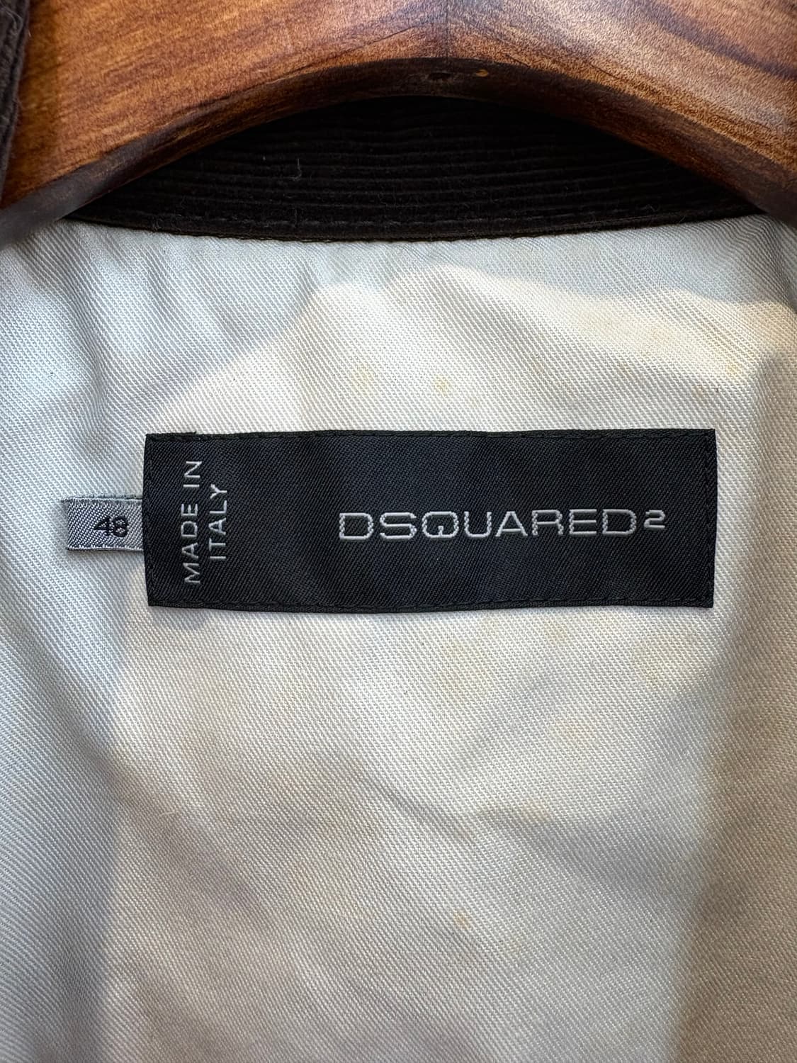 디스퀘어드2 레더배색 타탄체크 퀼팅 블루종  상품이미지7