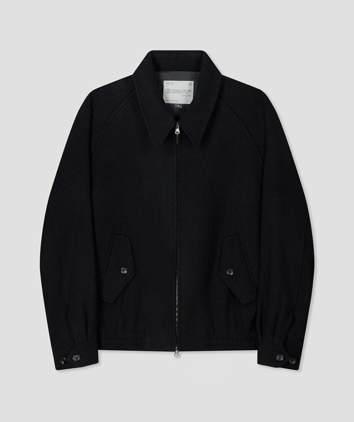 벨리에 다이에그널 헤비 울 자켓 매트 블랙 105 상품이미지1