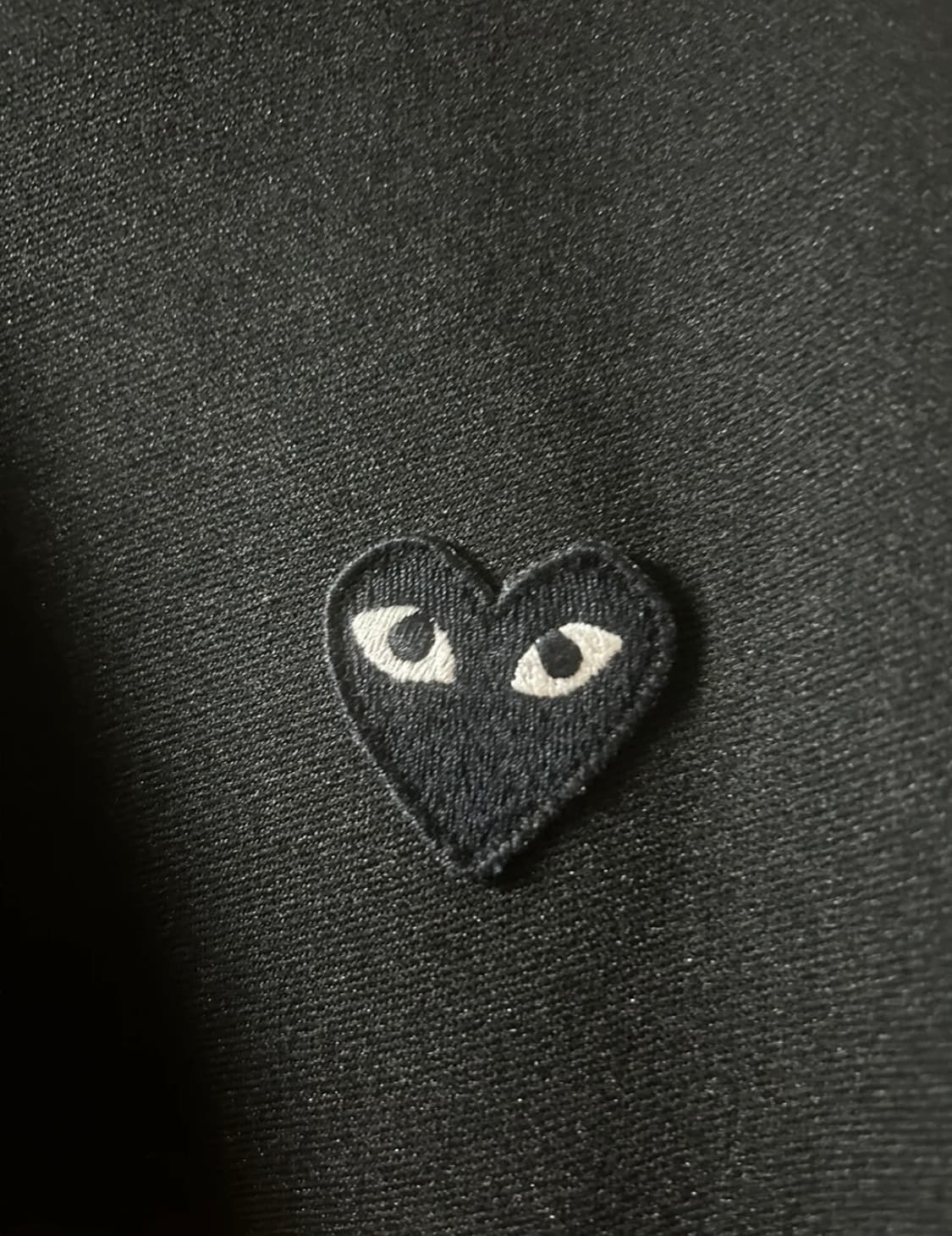 플레이 꼼데가르송 빅 블랙 하트 집업 스웨트 셔츠 상품이미지3