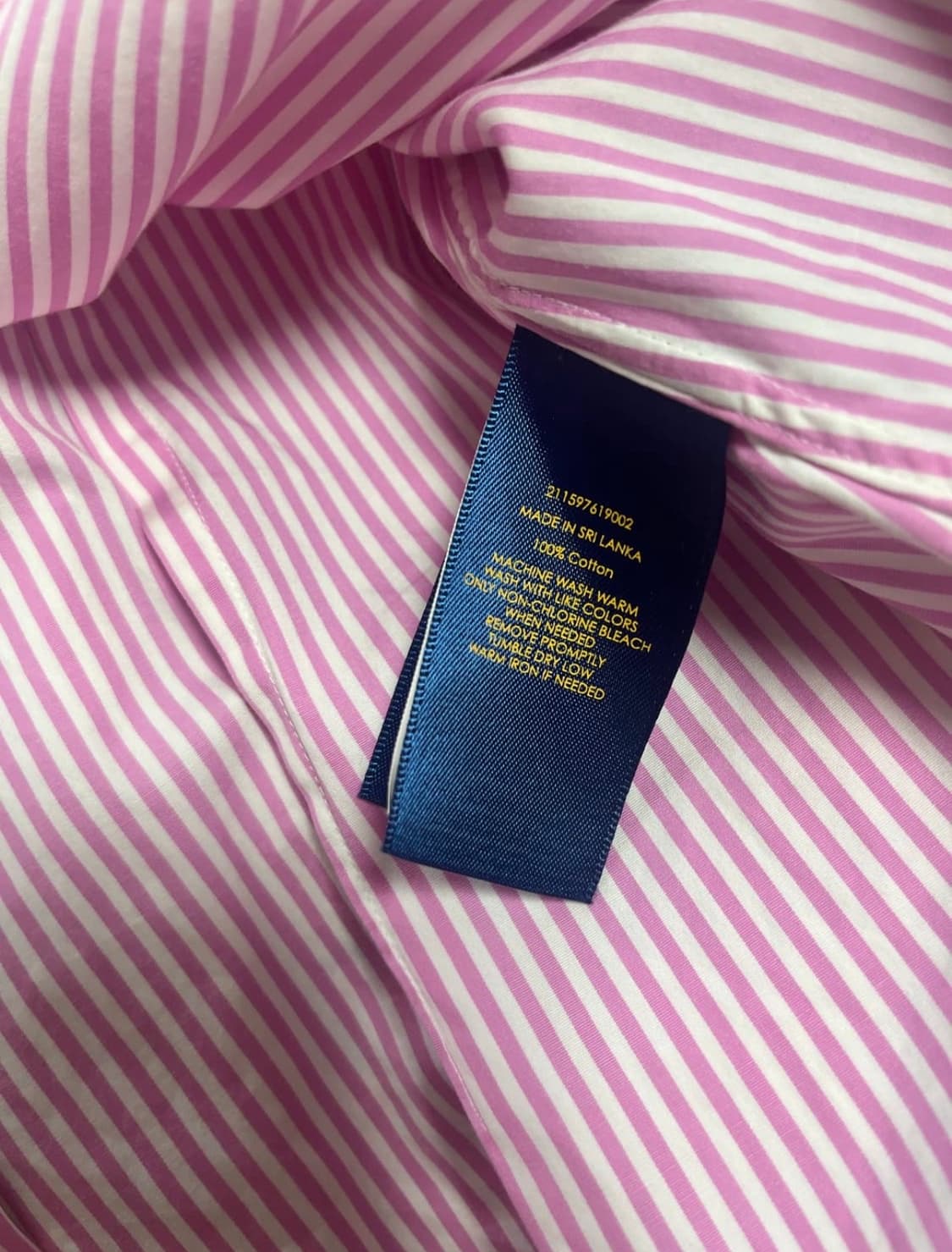 POLO 폴로랄프로렌 핑크 스트라이프 셔츠 상품이미지2