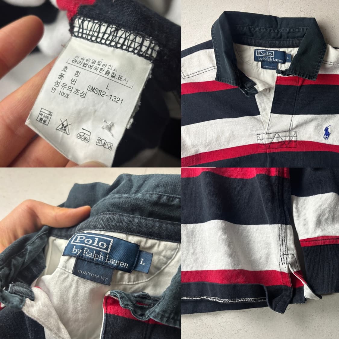 폴로 스트라이프 럭비 긴팔티 상품이미지3