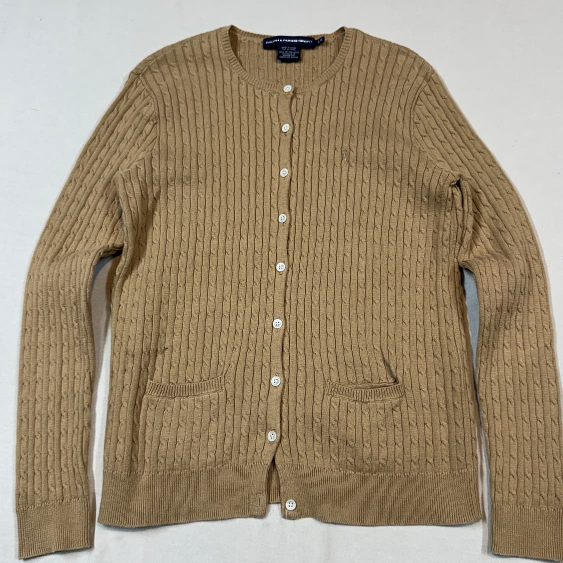 L) 폴로 랄프로렌 코튼 케이블 꽈배기 가디건 상품이미지2