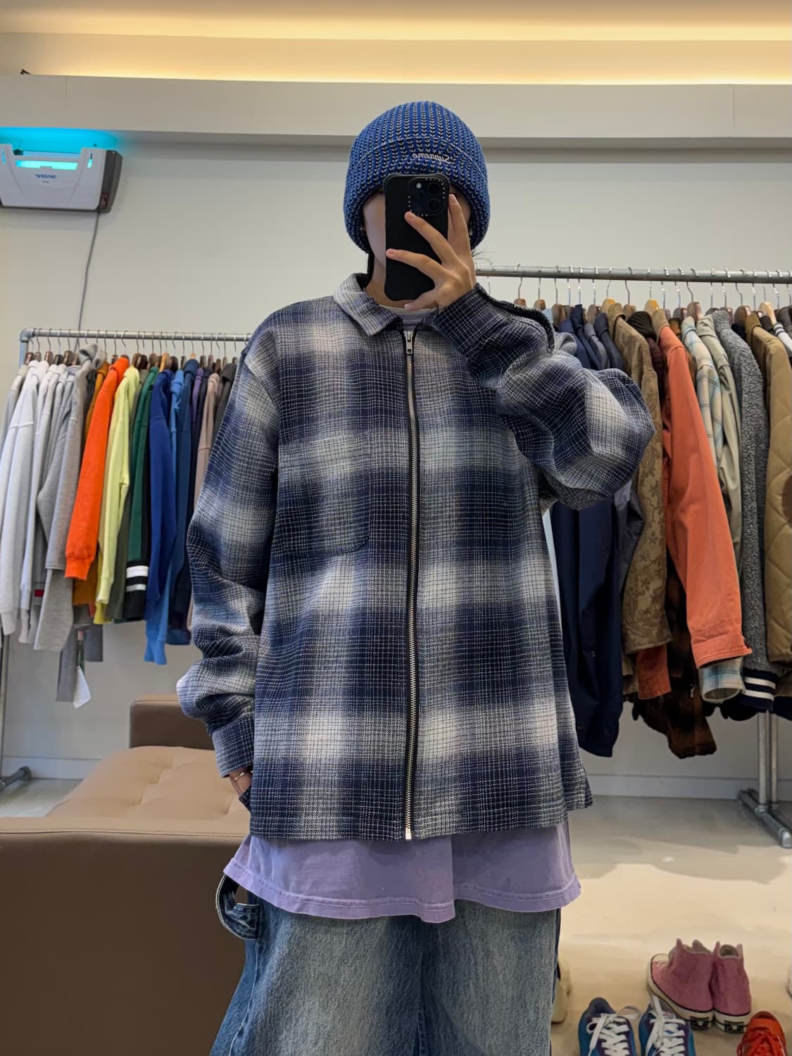 스투시 잭 쉐도우 플래드 집업 상품이미지5