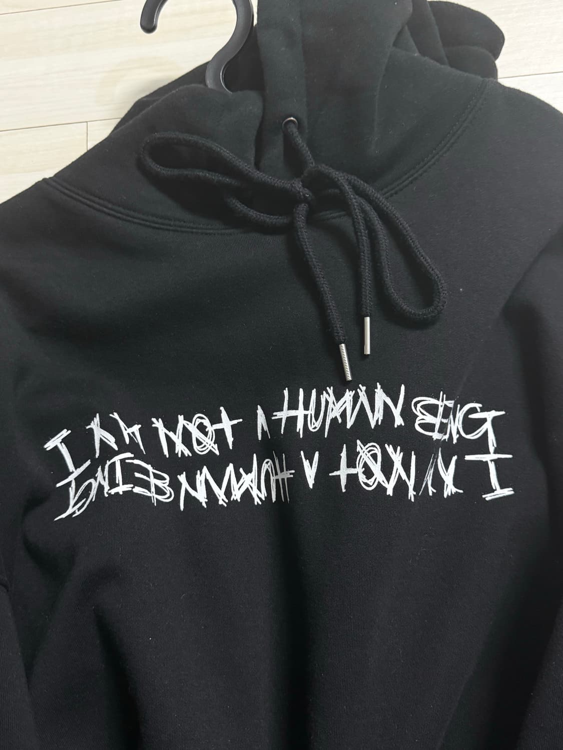 아임낫휴먼비잉 후드티 m 상품이미지2