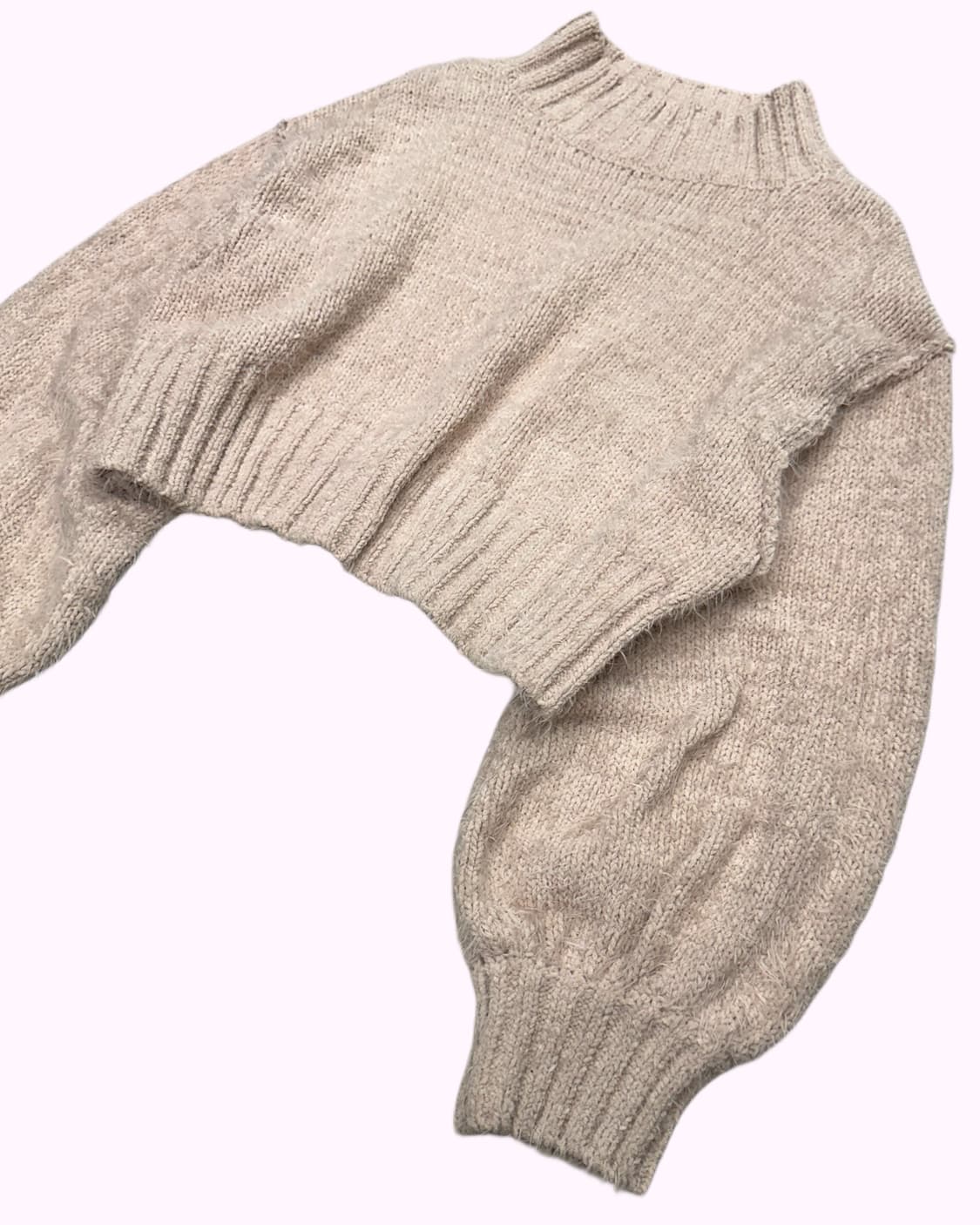 hairy mockneck crop knit 상품이미지4