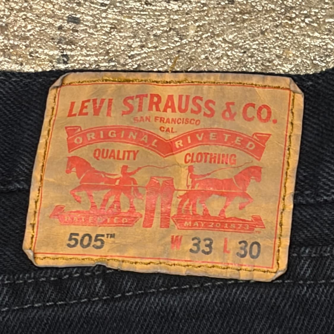 00s 미국 빈티지 리바이스 505 블랙진 청바지 상품이미지7