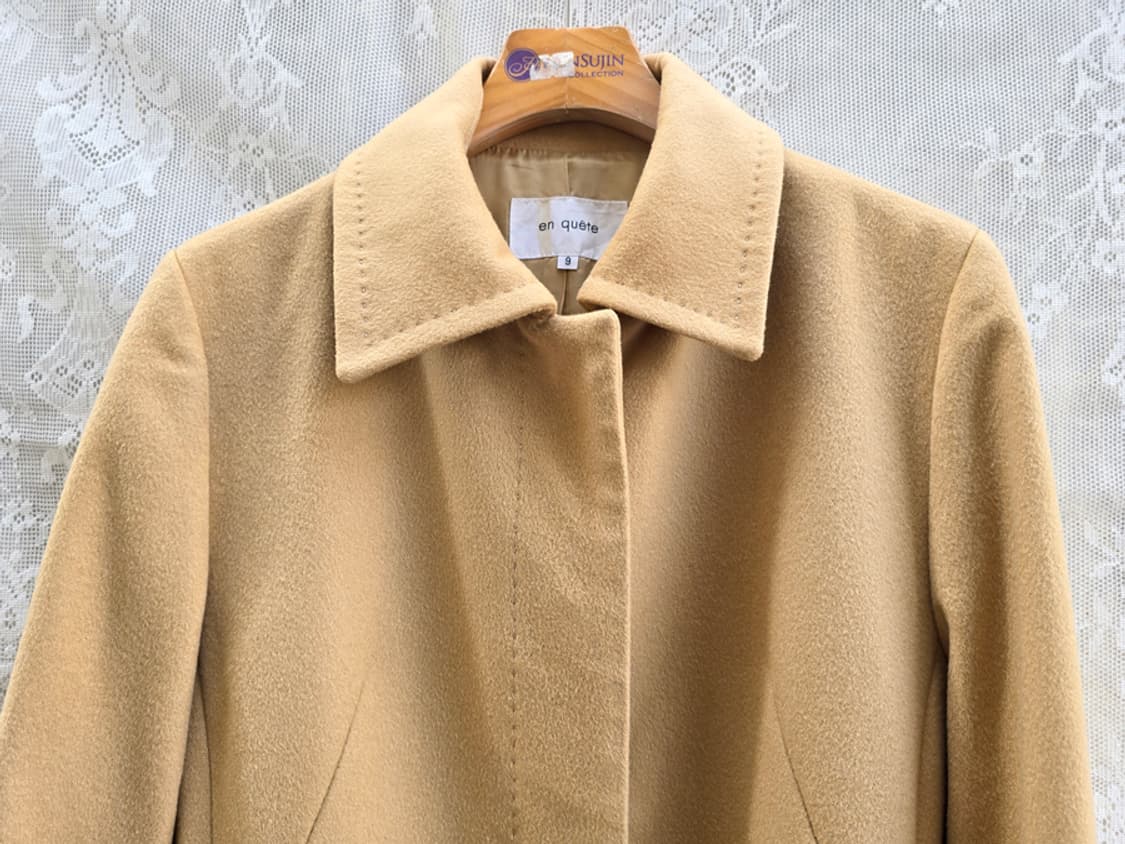 일본산 캐시미어 100% 미니멀 코트 상품이미지2