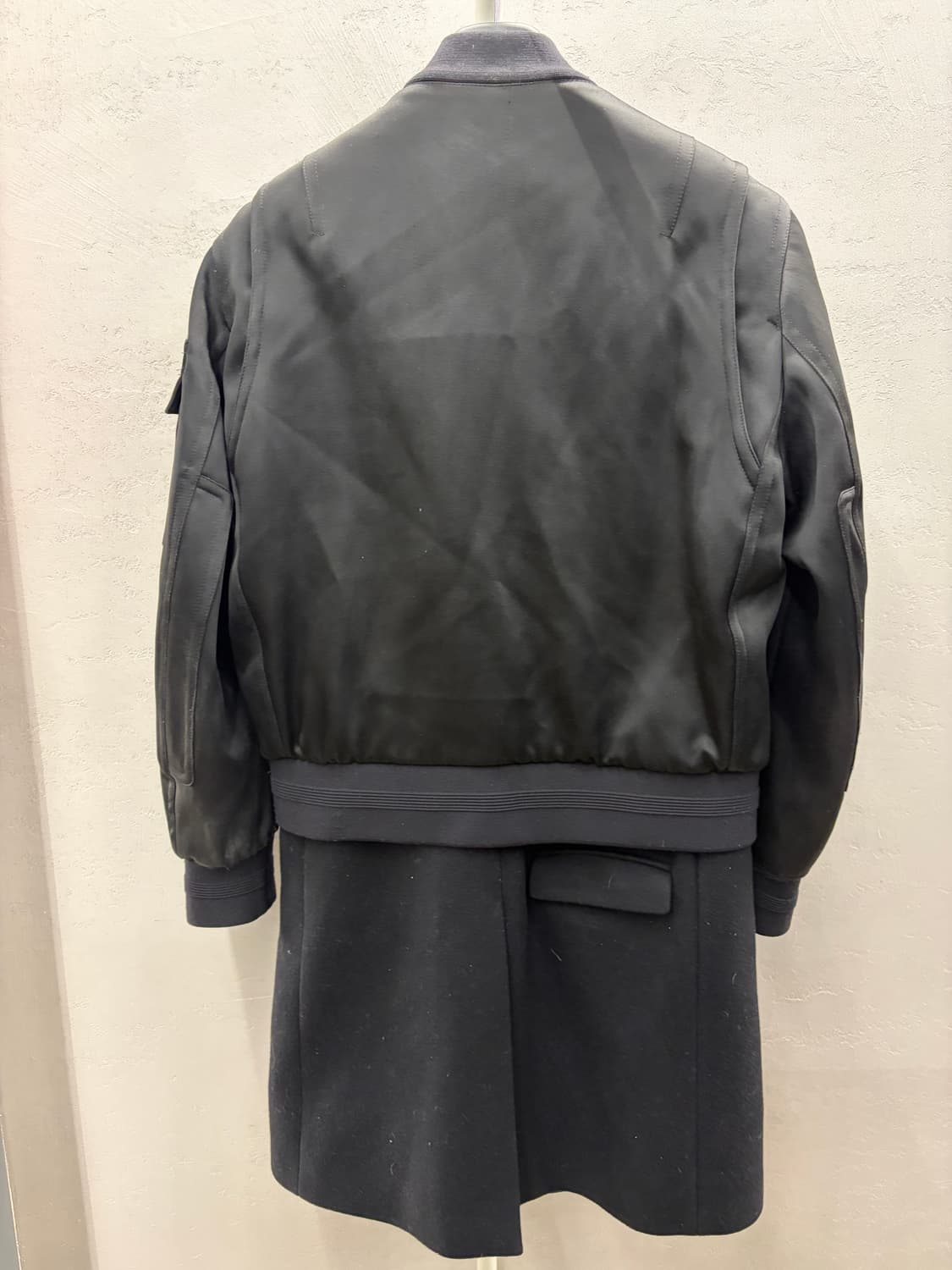 닐바렛 블랙 봄버 코트 46 상품이미지5