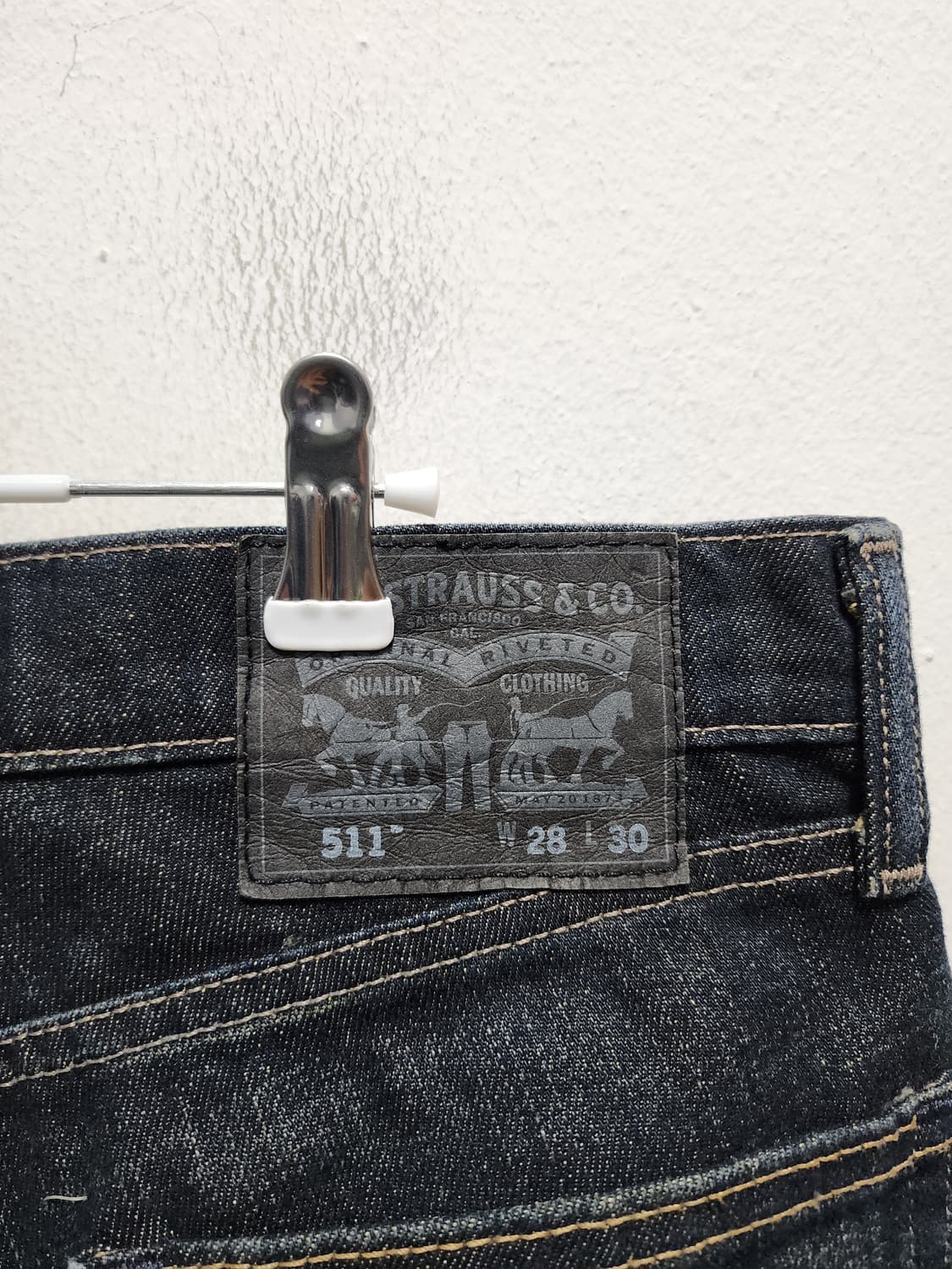 리바이스 511 흑청 데님 (MEXICO MADE) 상품이미지3