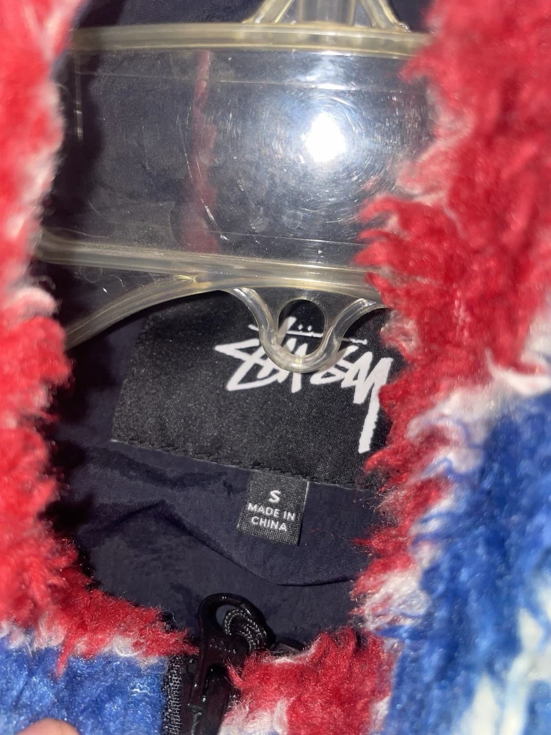 스투시 스트라이프 쉐르파 베스트 상품이미지2