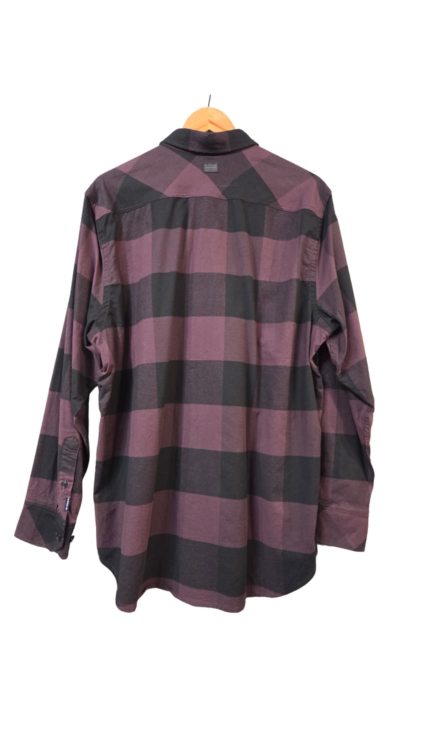 G-STAR RAW 체크 셔츠 남방 버건디(XL)디피용/택없음 상품이미지2