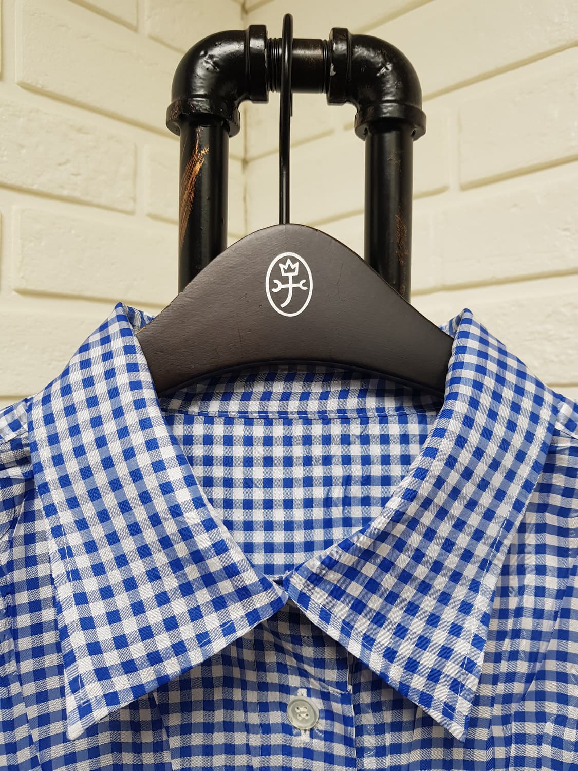 [3/정품] 플리츠플리즈 깅엄체크 롱 셔츠 상품이미지3