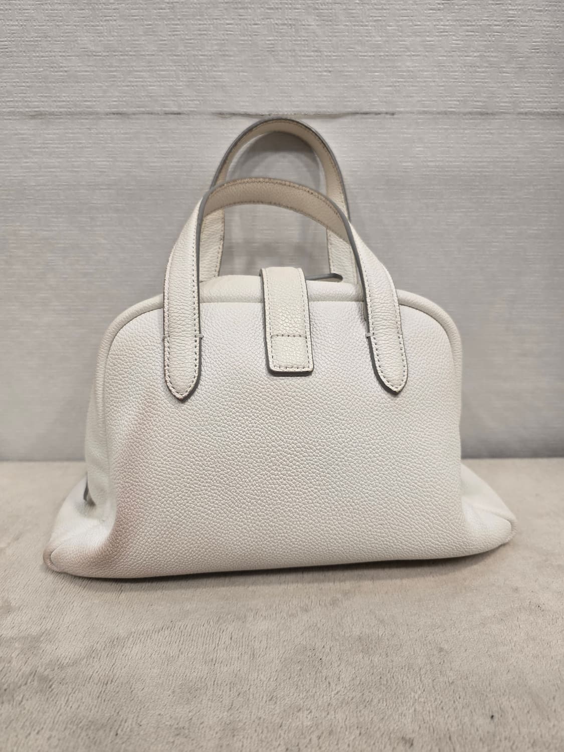 분크 토크 토트 스몰 라이트 베이지/화이트 토트백 가방 상품이미지3