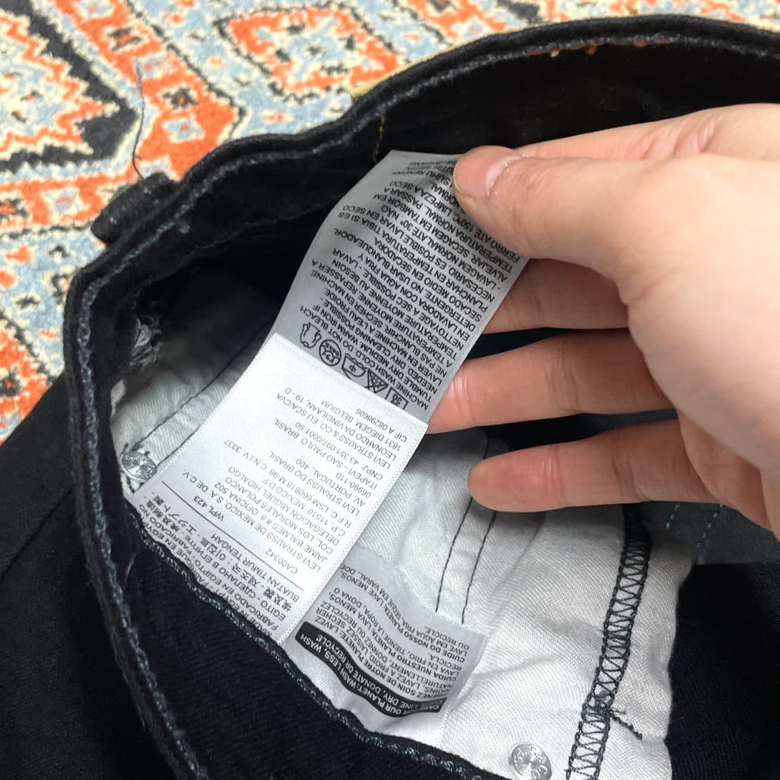 리바이스511 블랙 데님팬츠 남성32/30 상품이미지3