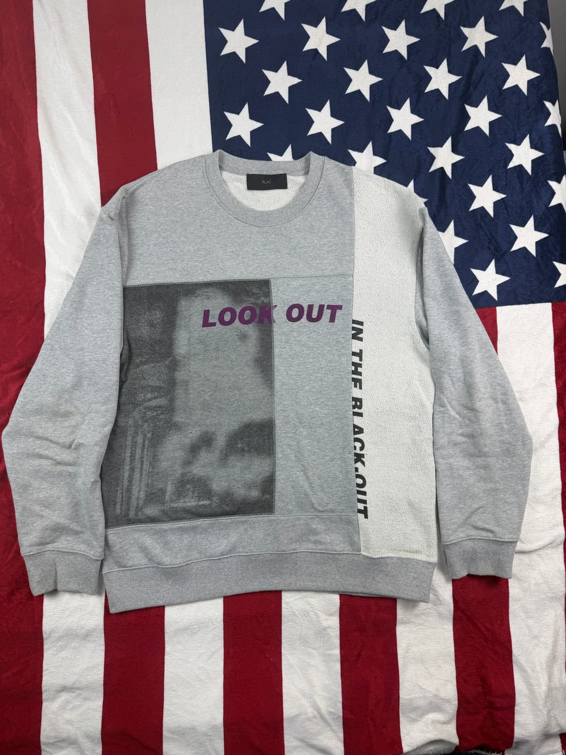PLAC 패치워크 스웨트셔츠 M  상태좋음 상품이미지1
