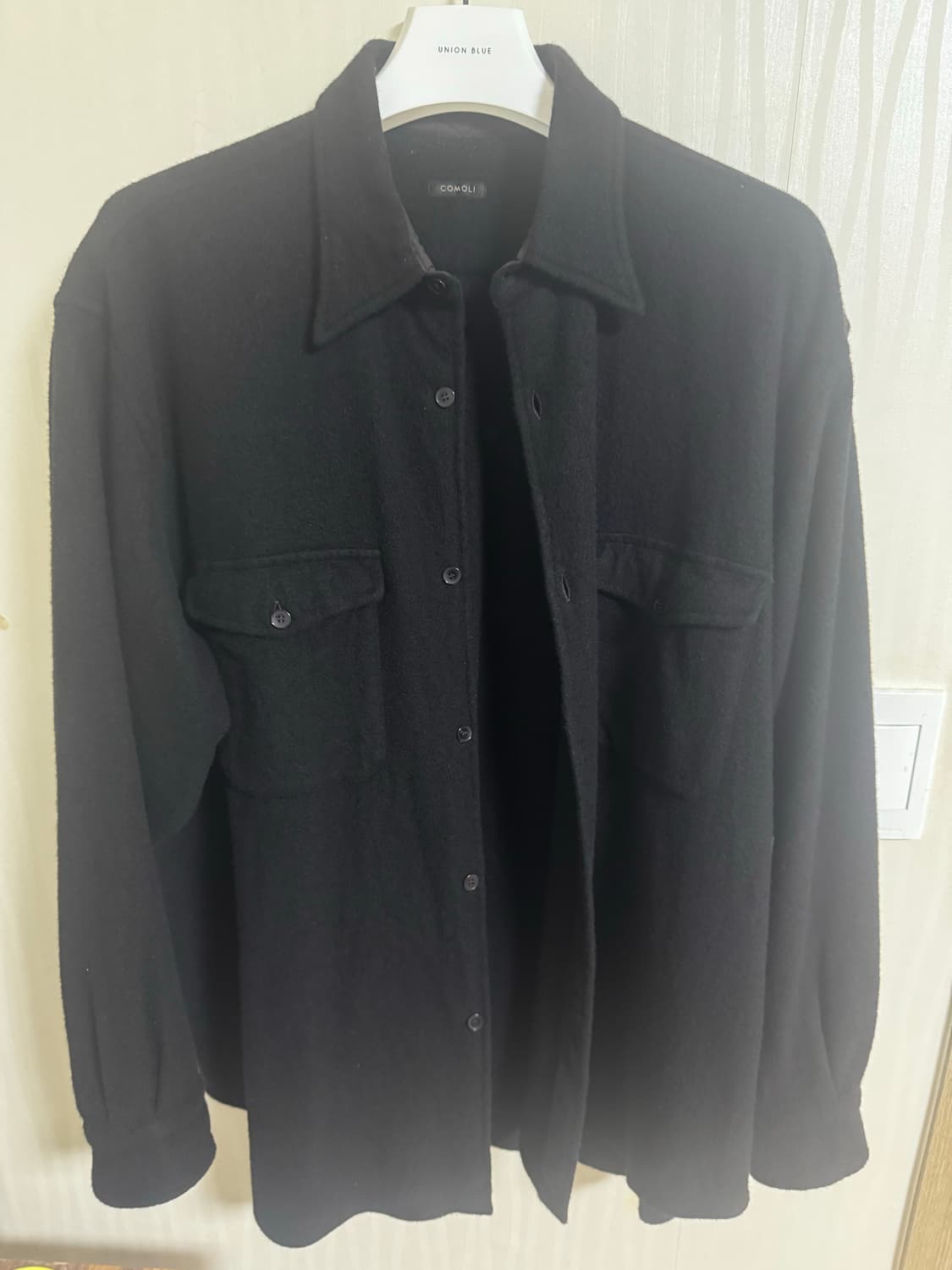 [2] 24AW Comoli 울 캐시미어 CPO 셔츠 상품이미지2