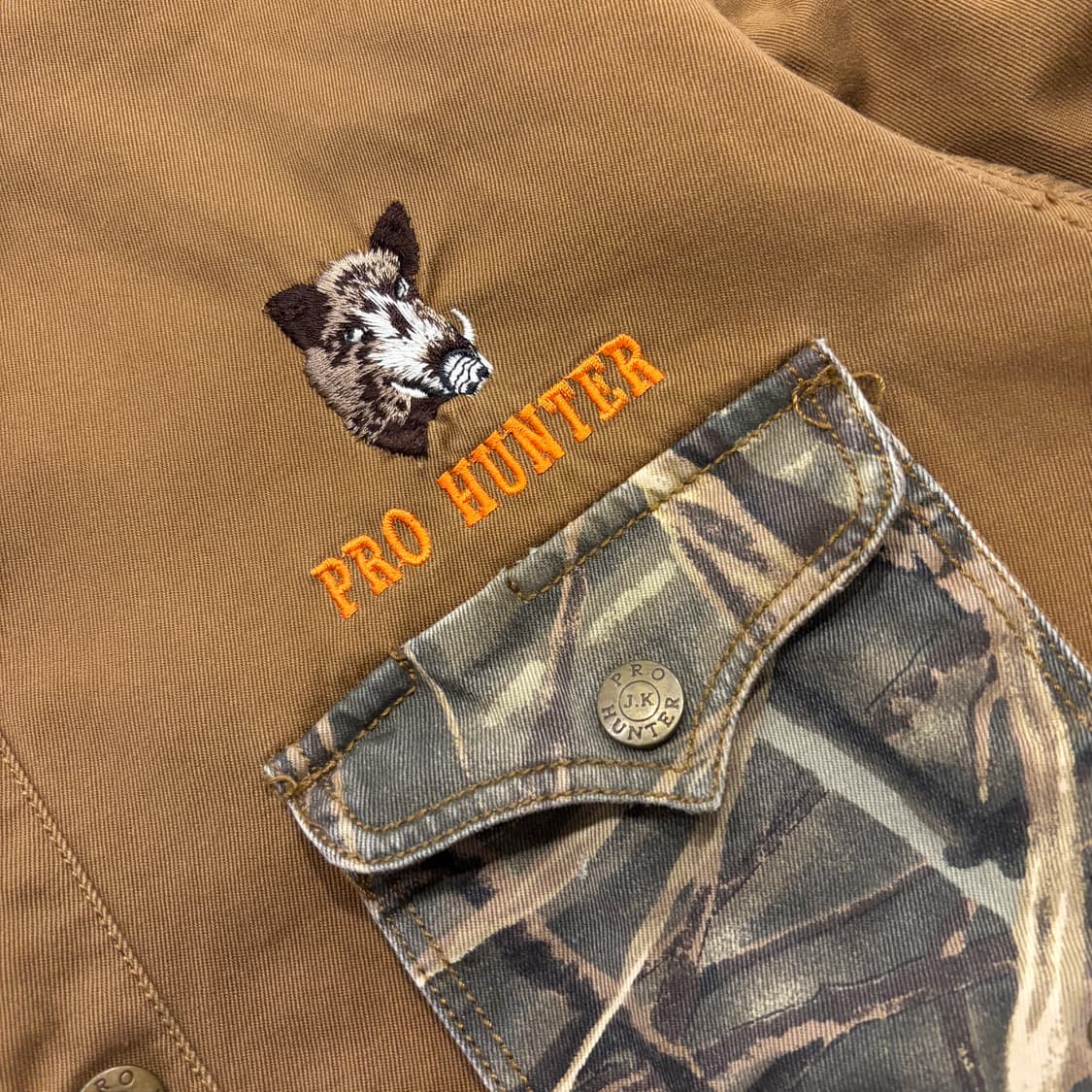 [100] 프로헌터 리얼트리 패턴 긴팔 셔츠 브라운 D712 상품이미지4